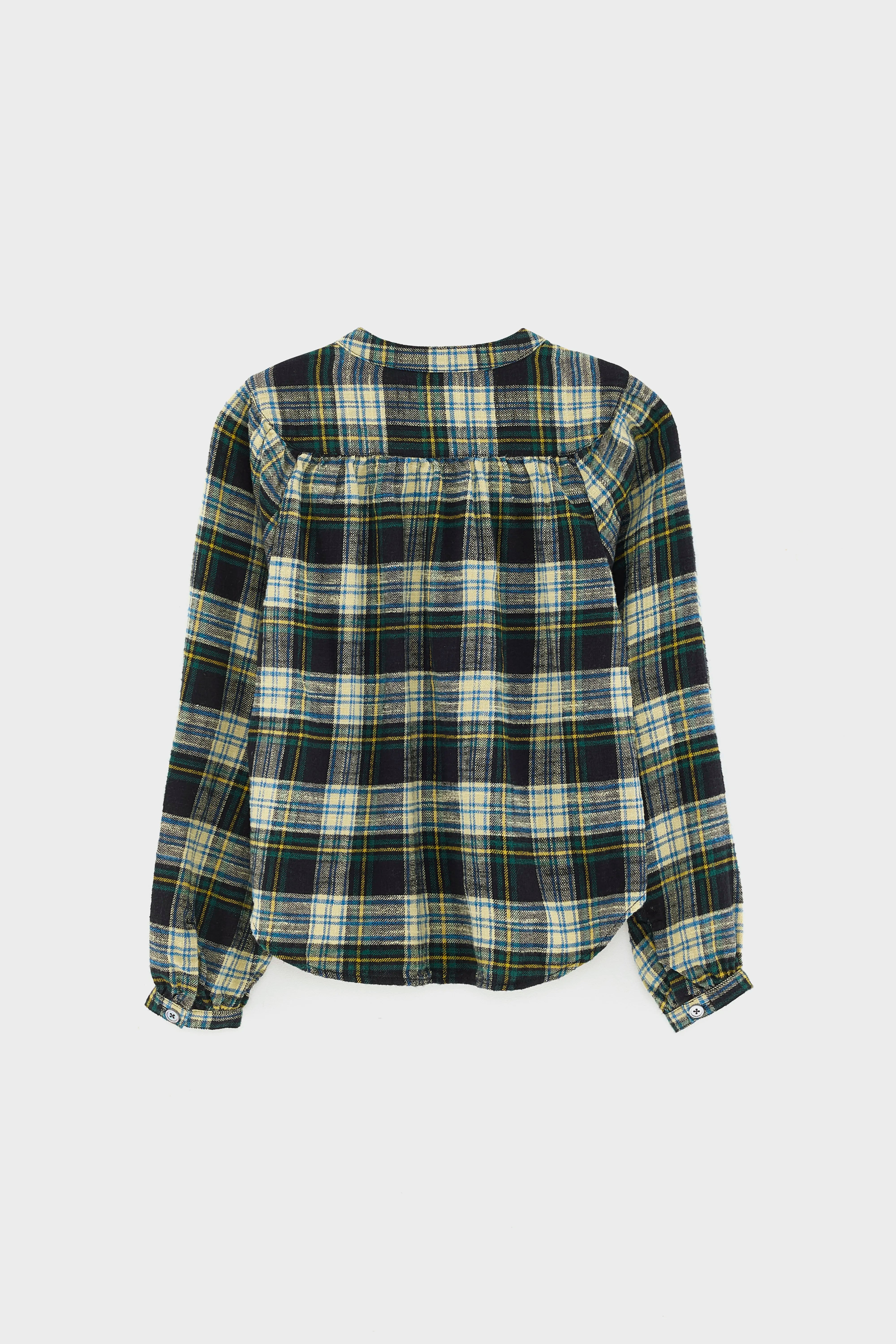 Hopsa Checked Blouse - Bottle / Sable / Worker For Girls | Bellerose