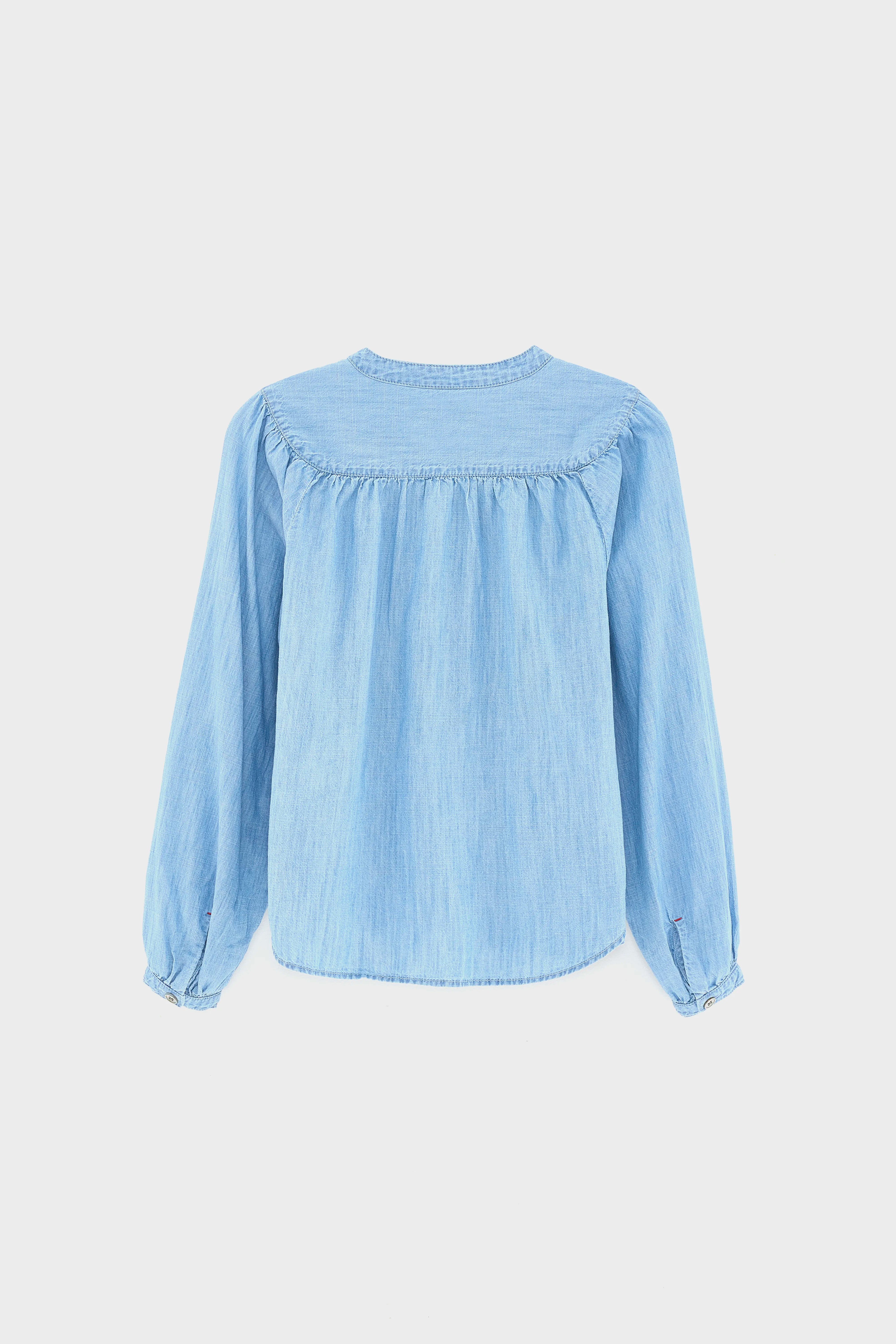 Hopsa Denim Blouse - Blue For Girls | Bellerose
