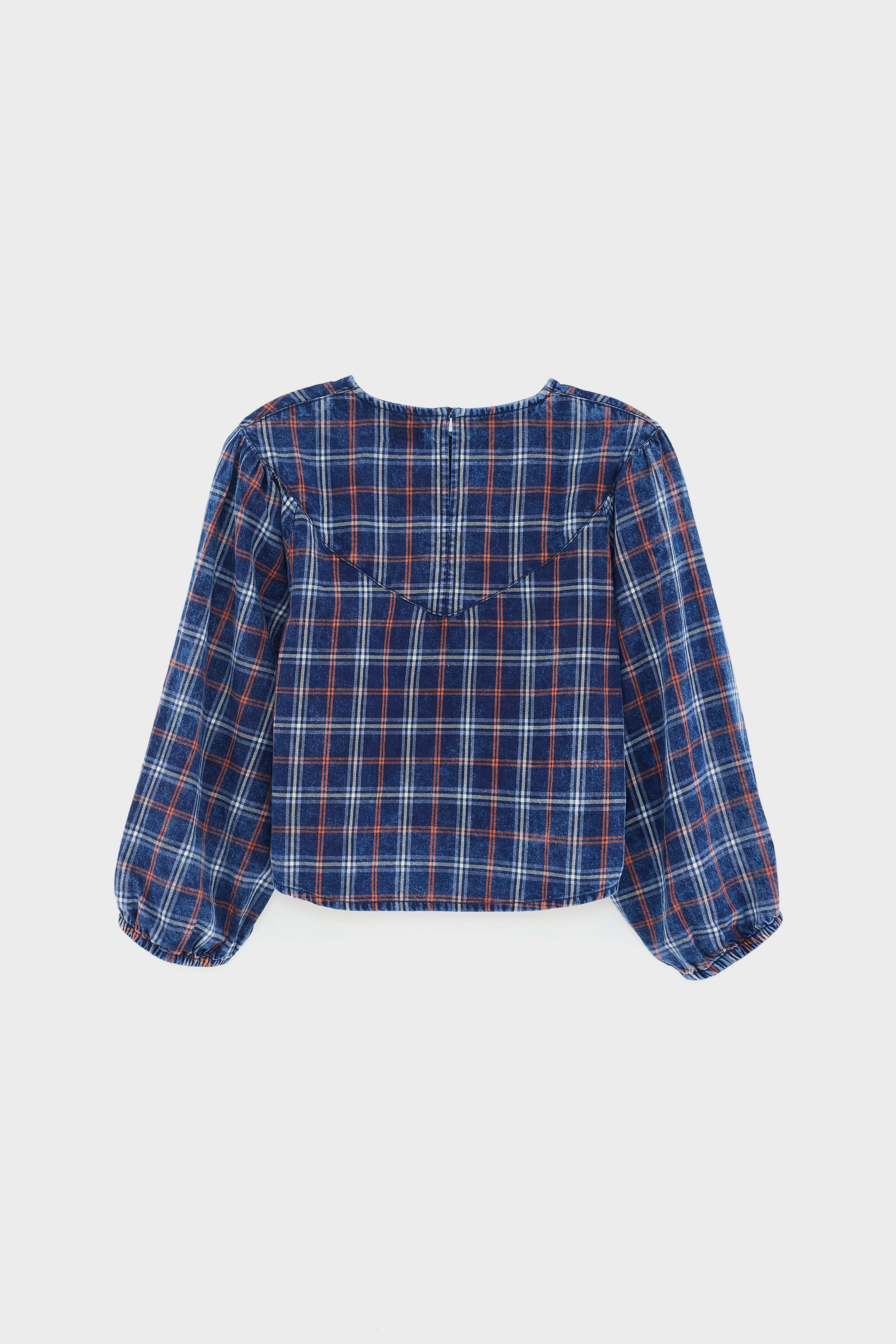 Blouse Oversized Wimpi - Indigo / Ketchup / White Pour Fille | Bellerose