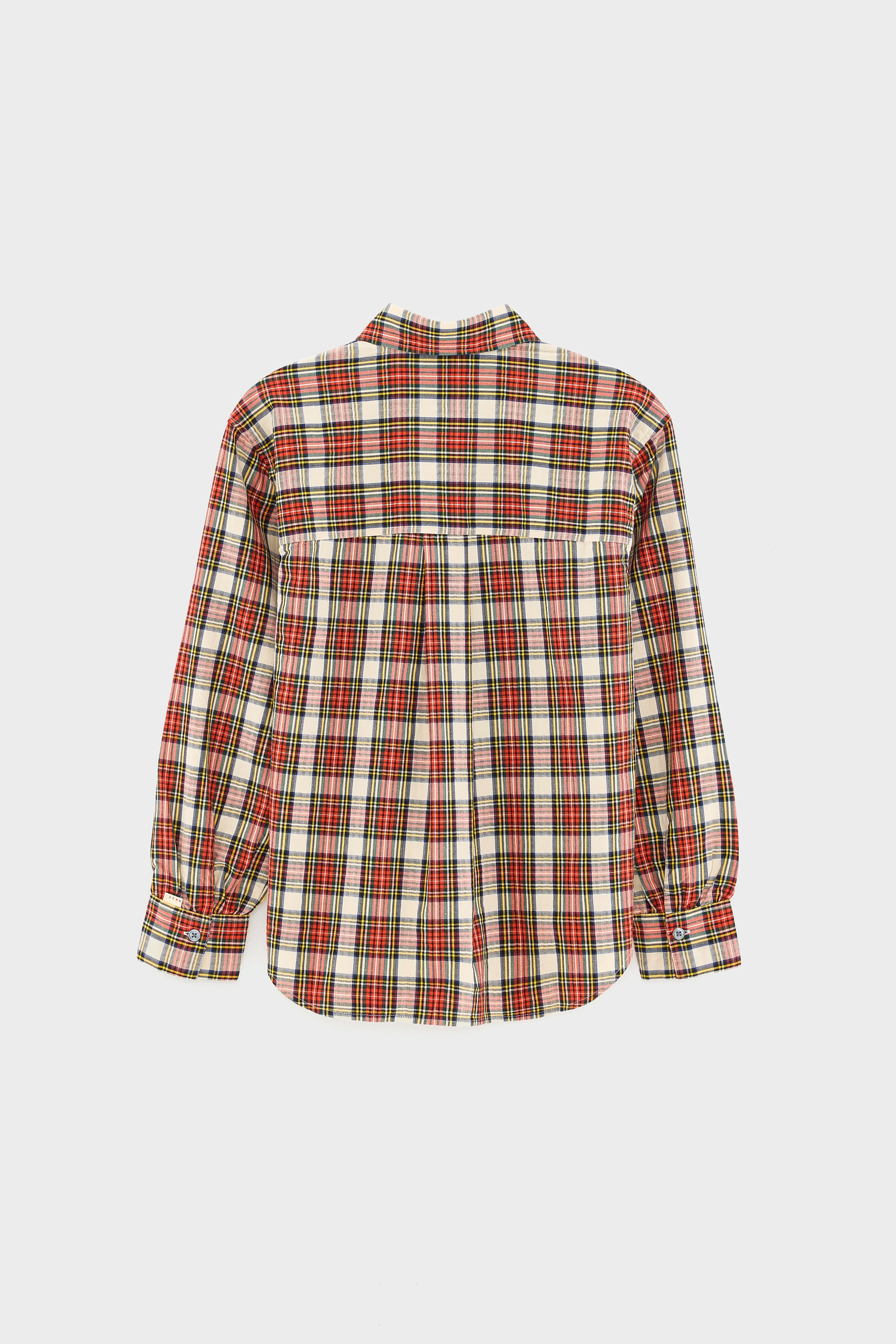Ironie Straight Shirt - Calcaire / Massai red / Worker For Girls | Bellerose