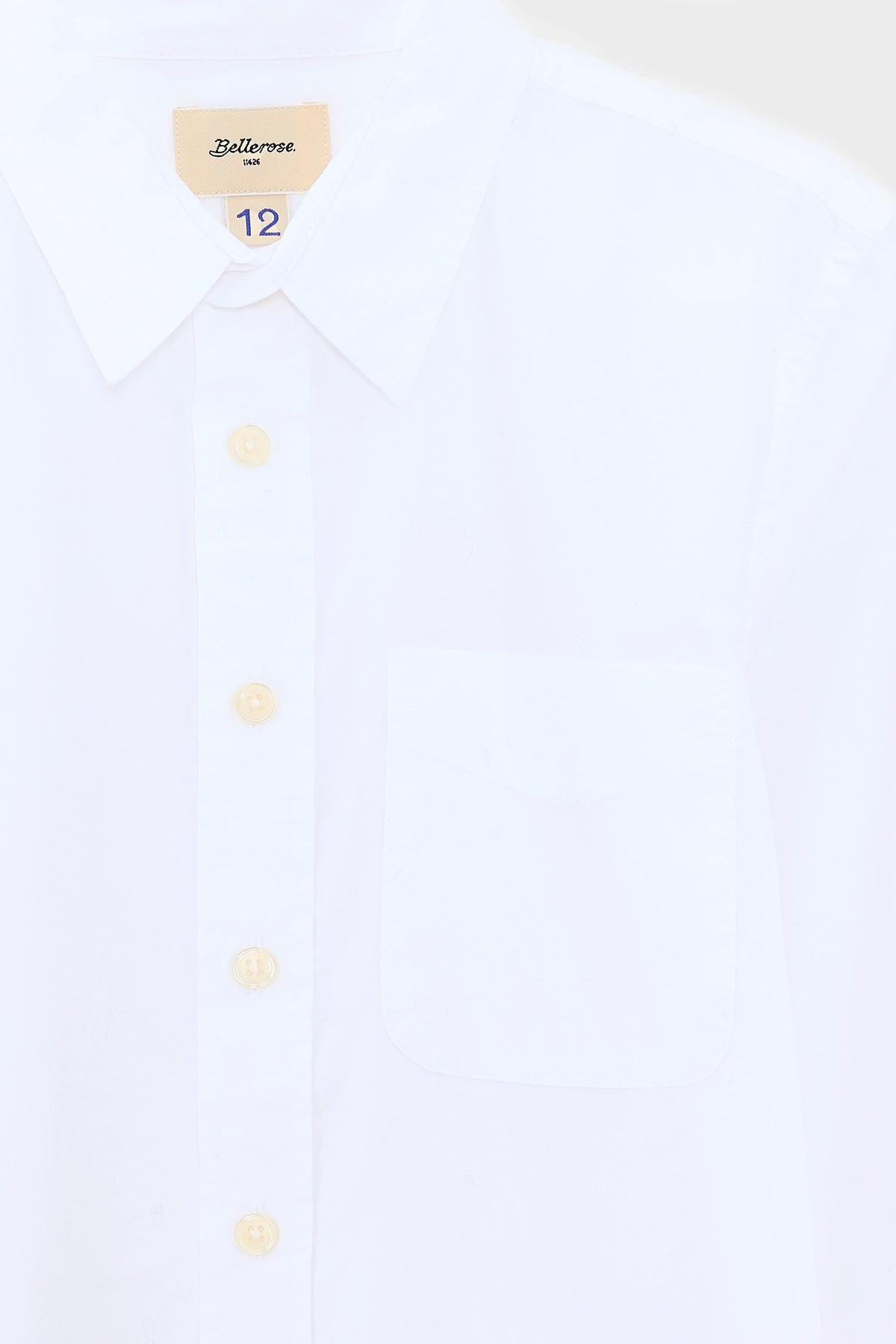 Ganix Wit Poplinhemd - White Voor Jongens | Bellerose