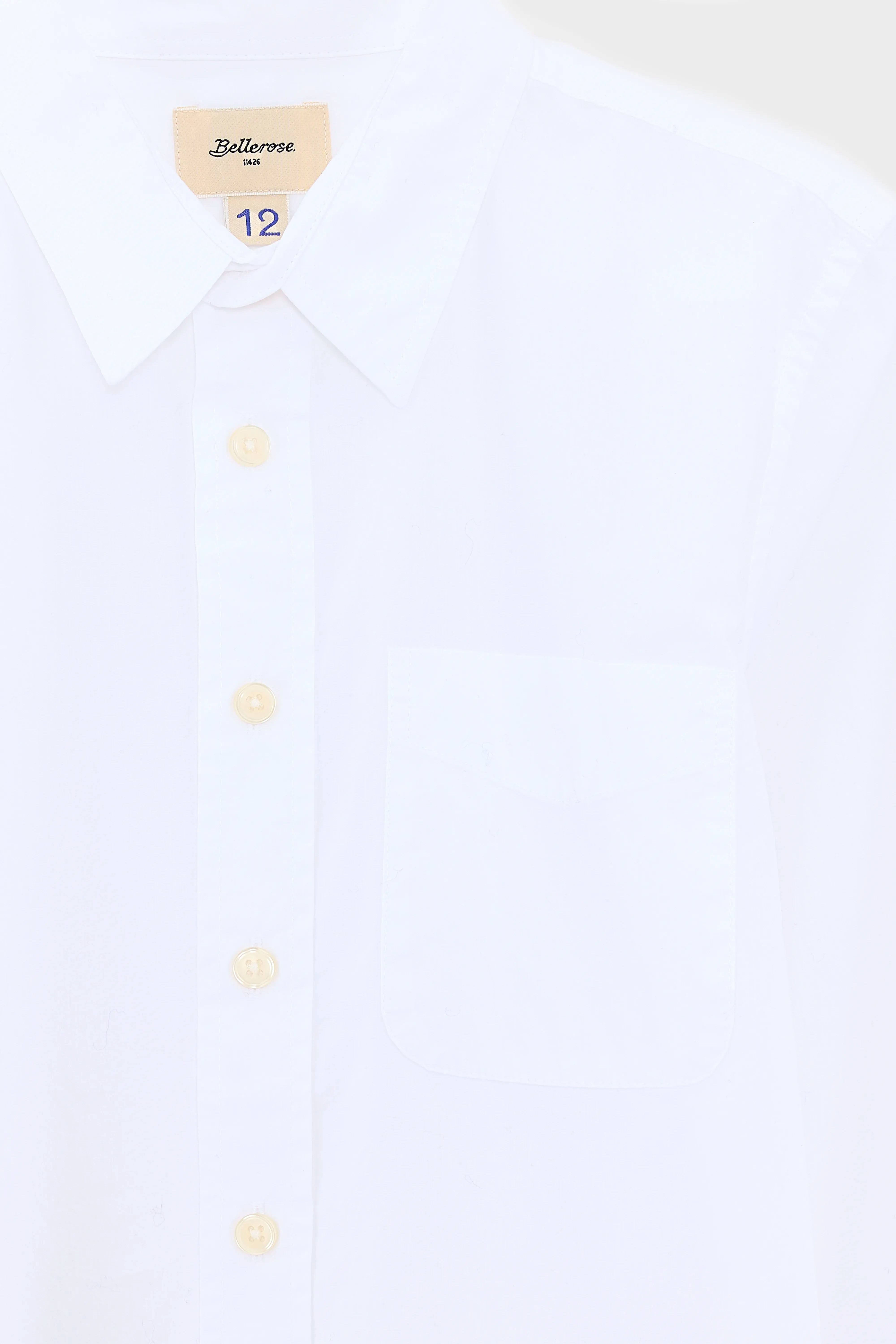Ganix Wit Poplinhemd - White Voor Jongens | Bellerose