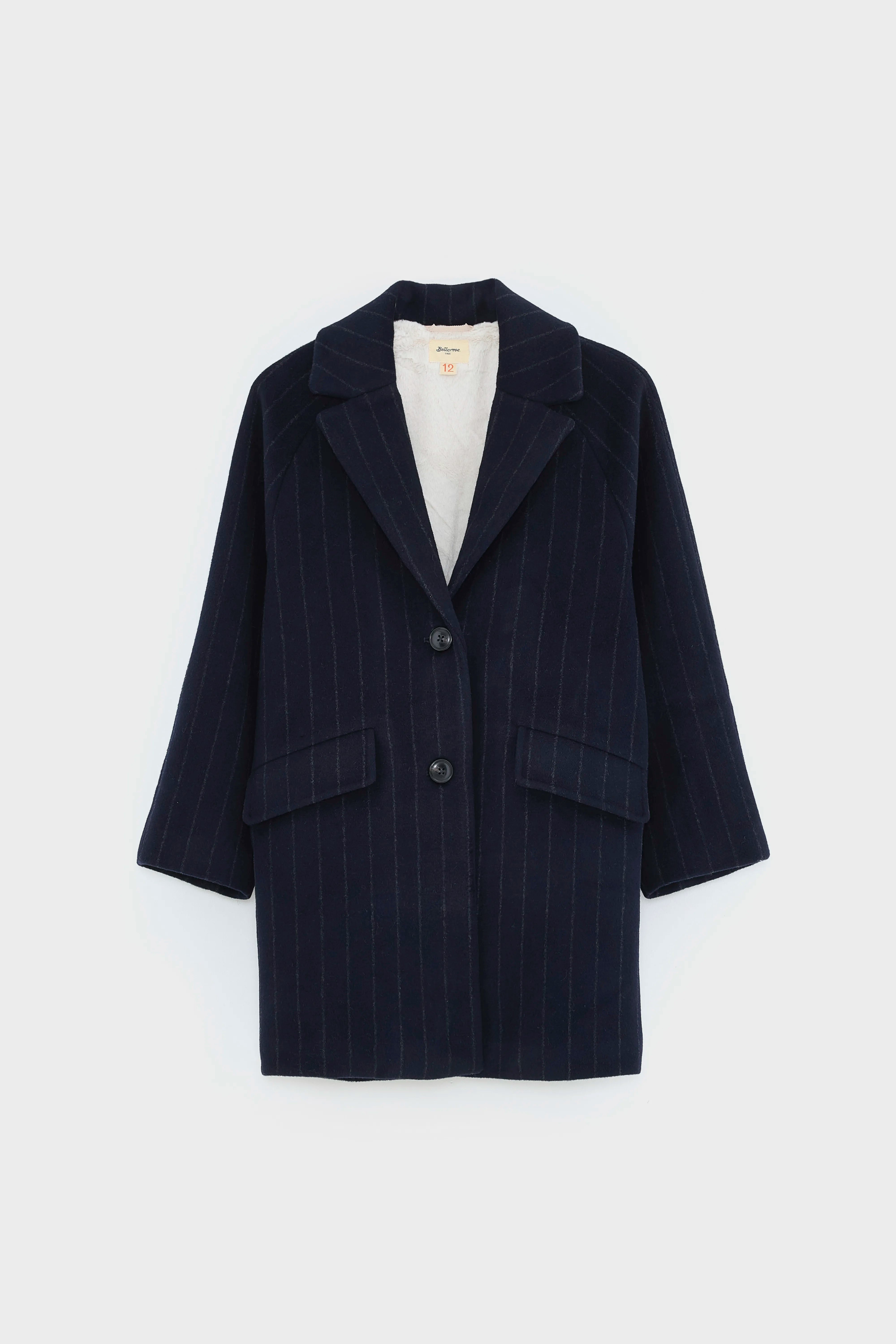 Santan Tailored Mantel - Captain / Off white Voor Meisjes | Bellerose