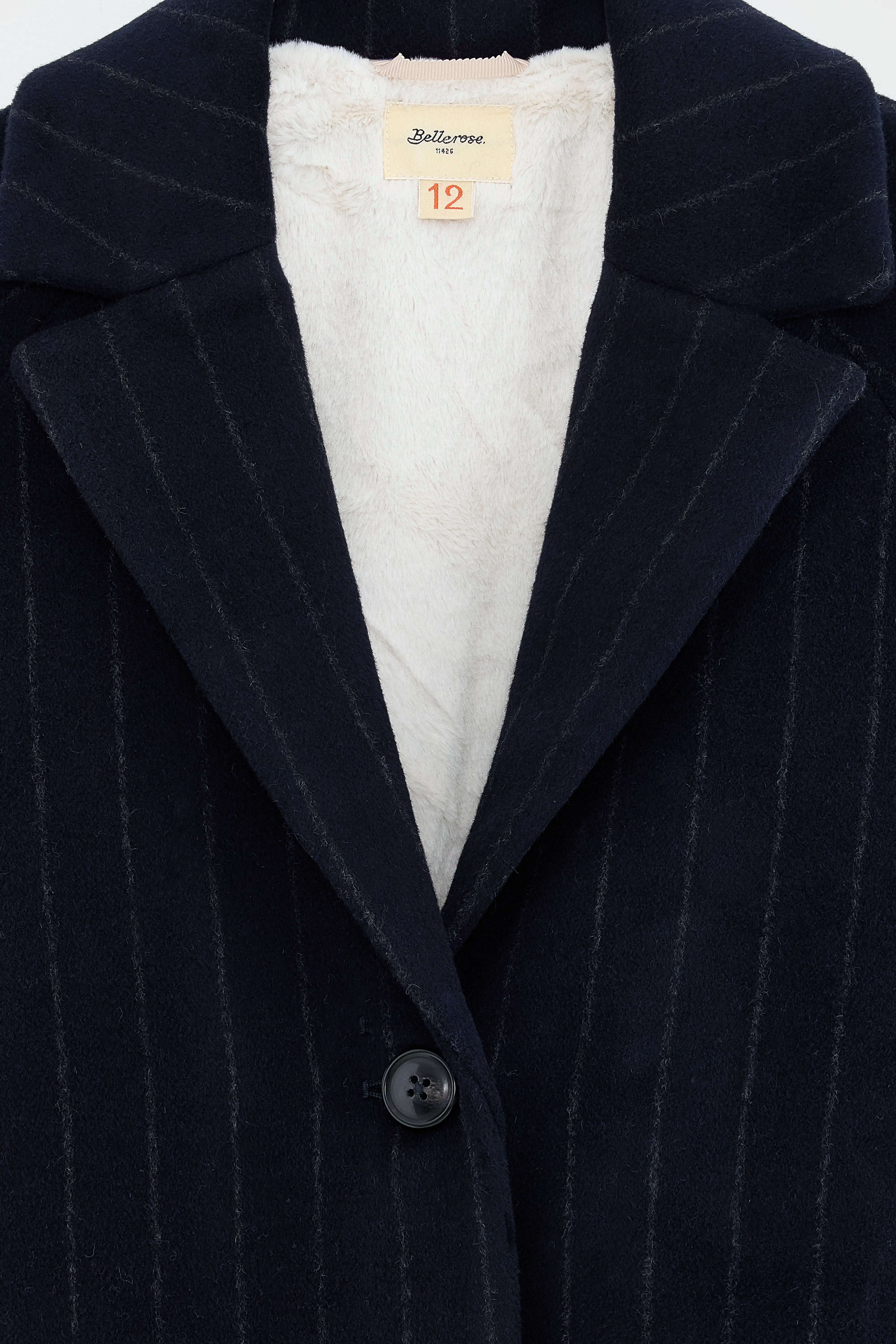 Santan Tailored Mantel - Captain / Off white Voor Meisjes | Bellerose