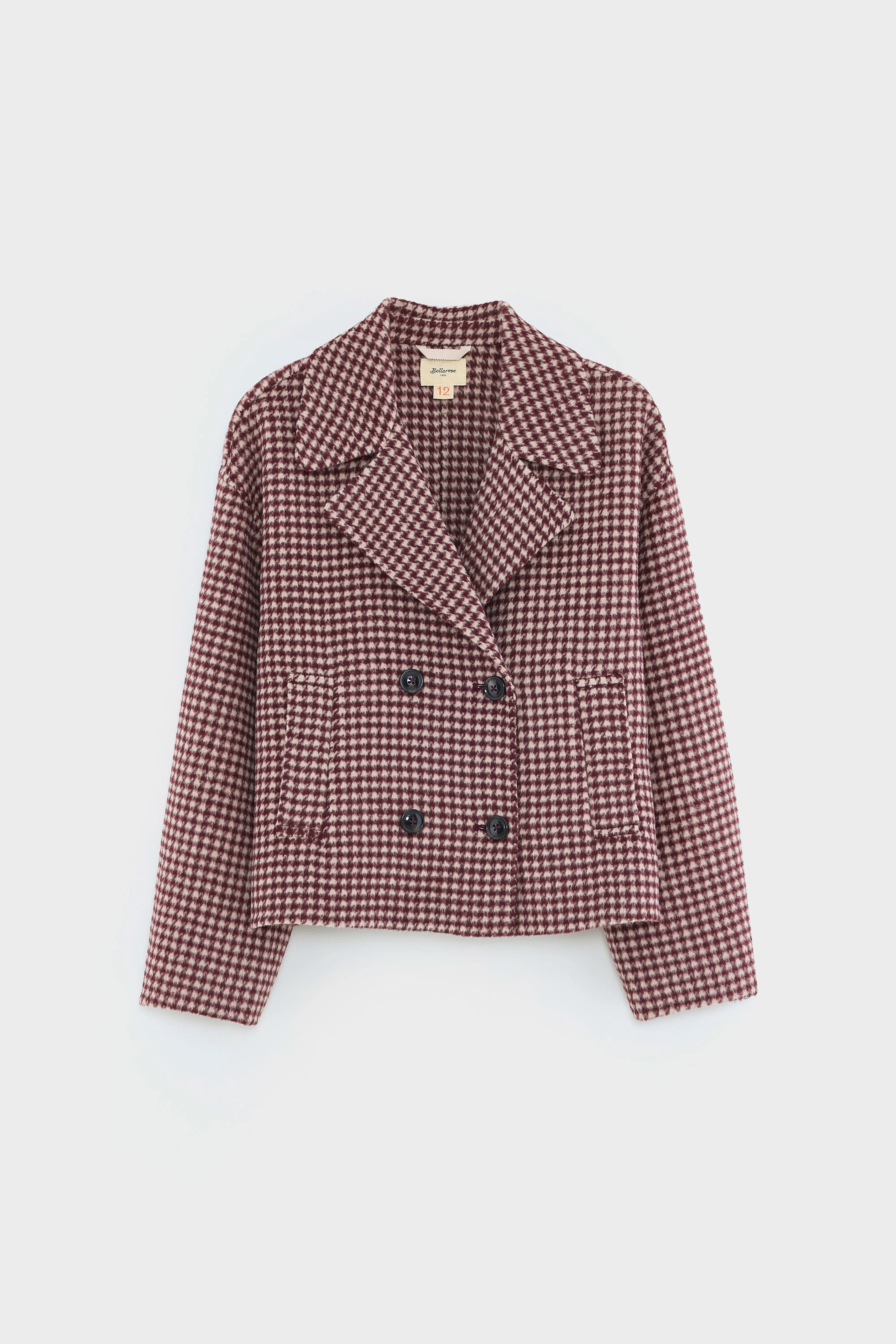 Manteau Caban Raptor - Calcaire / Grenat Pour Fille | Bellerose