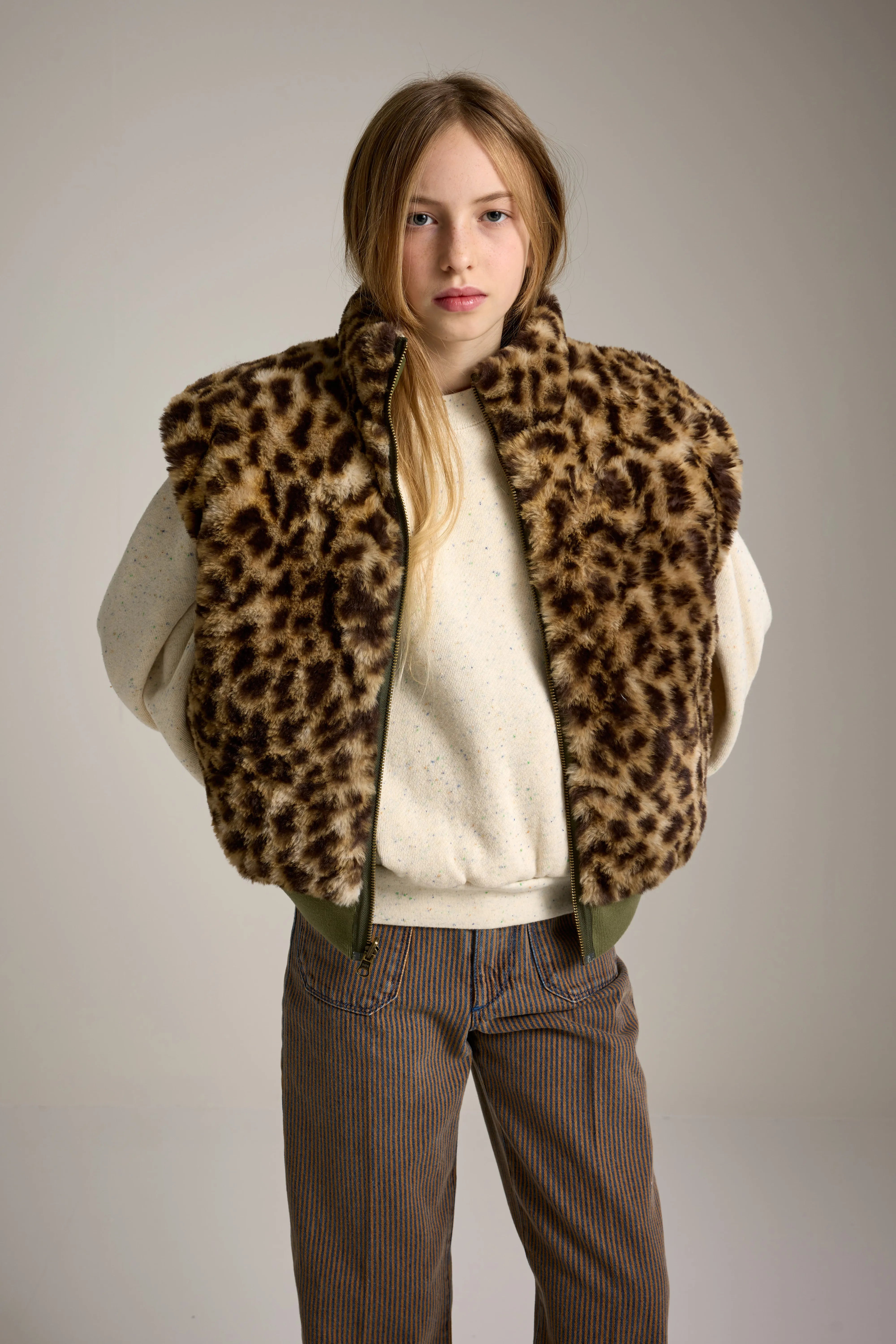 Veste Sans Manches Herone - Army Pour Fille | Bellerose