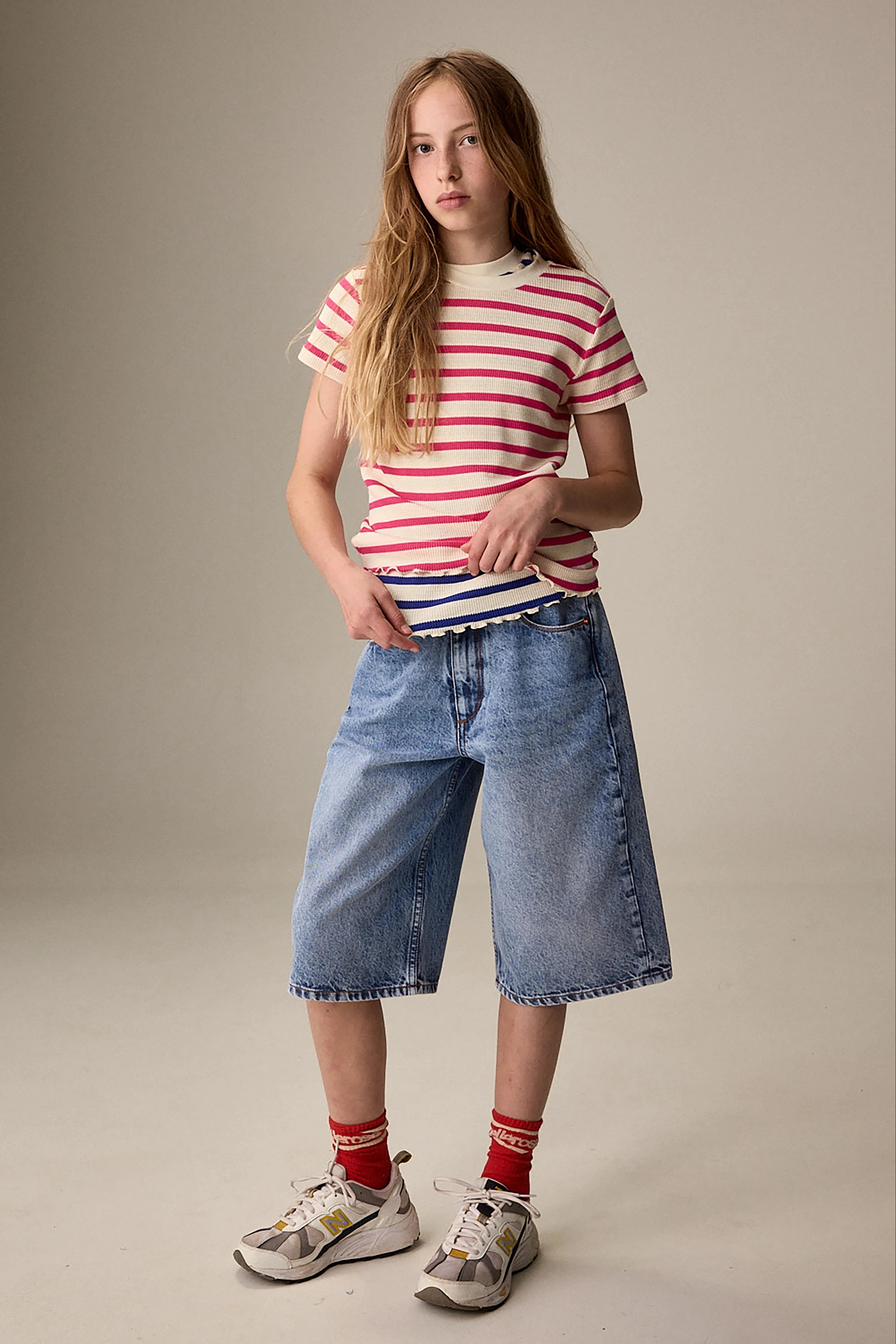 Phebe Bermuda Shorts - Lt blue stone Voor Meisjes | Bellerose