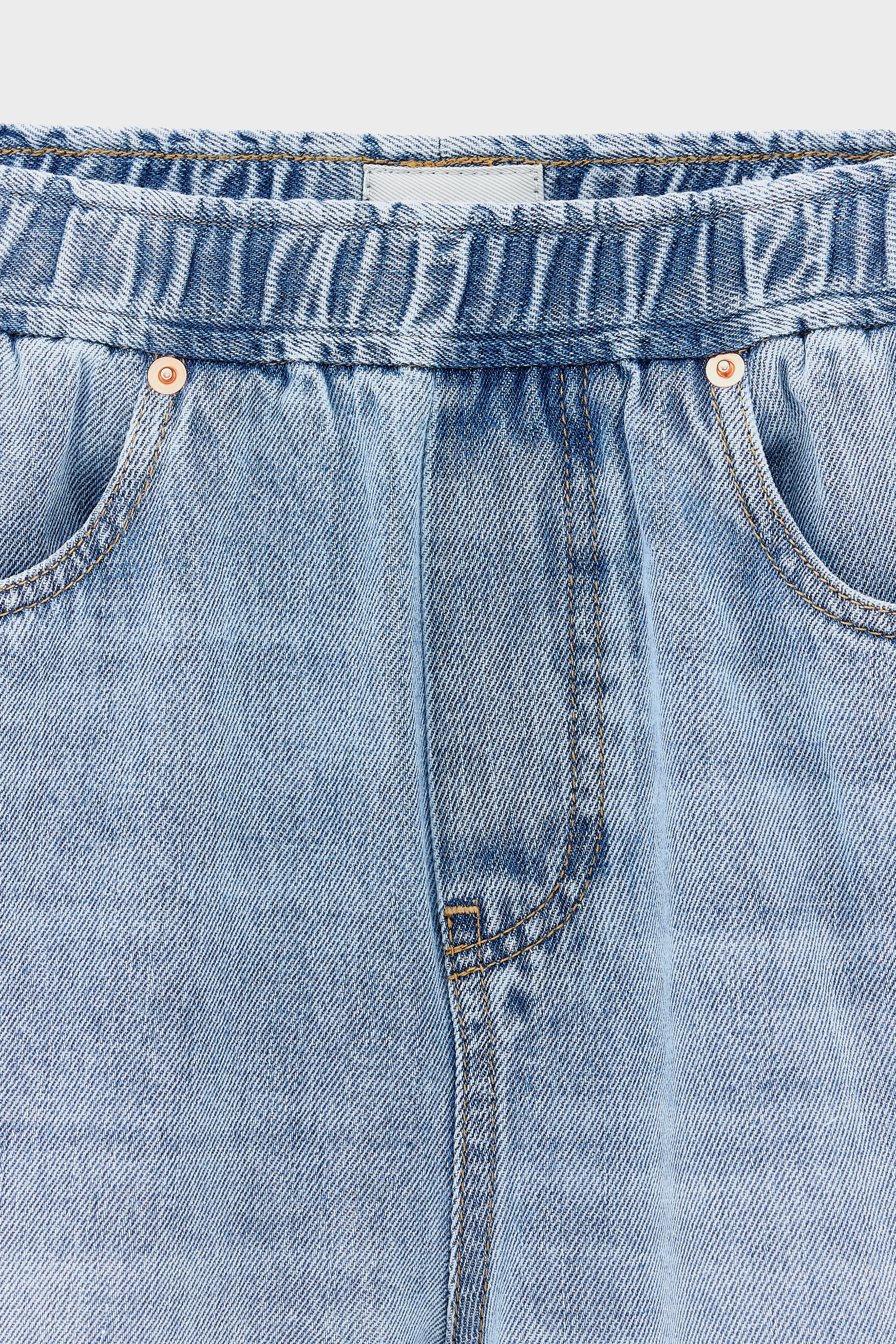 Willemn baggy shorts (261 / B / LT BLUE BLEACH)
