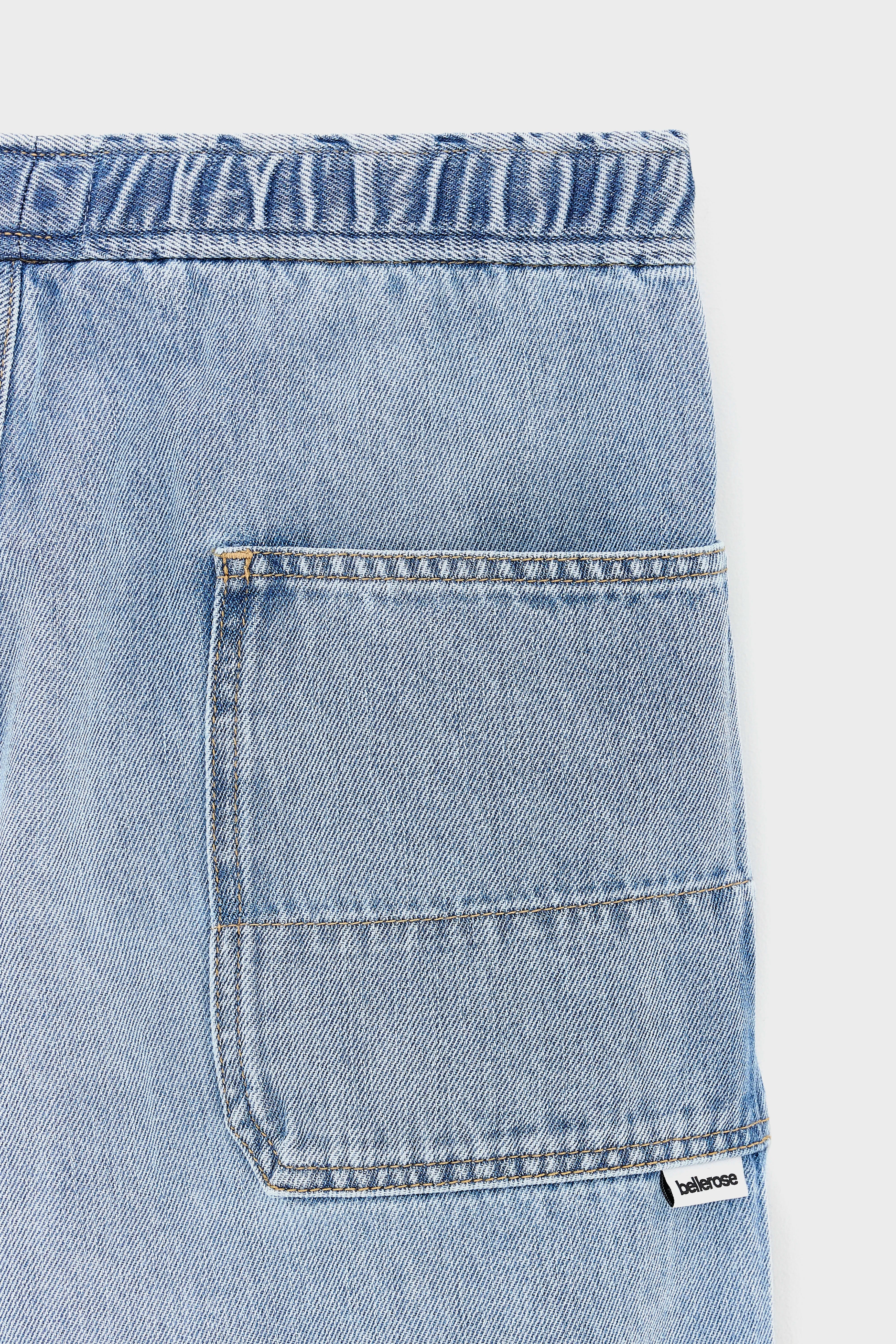 Willemn baggy shorts (261 / B / LT BLUE BLEACH)