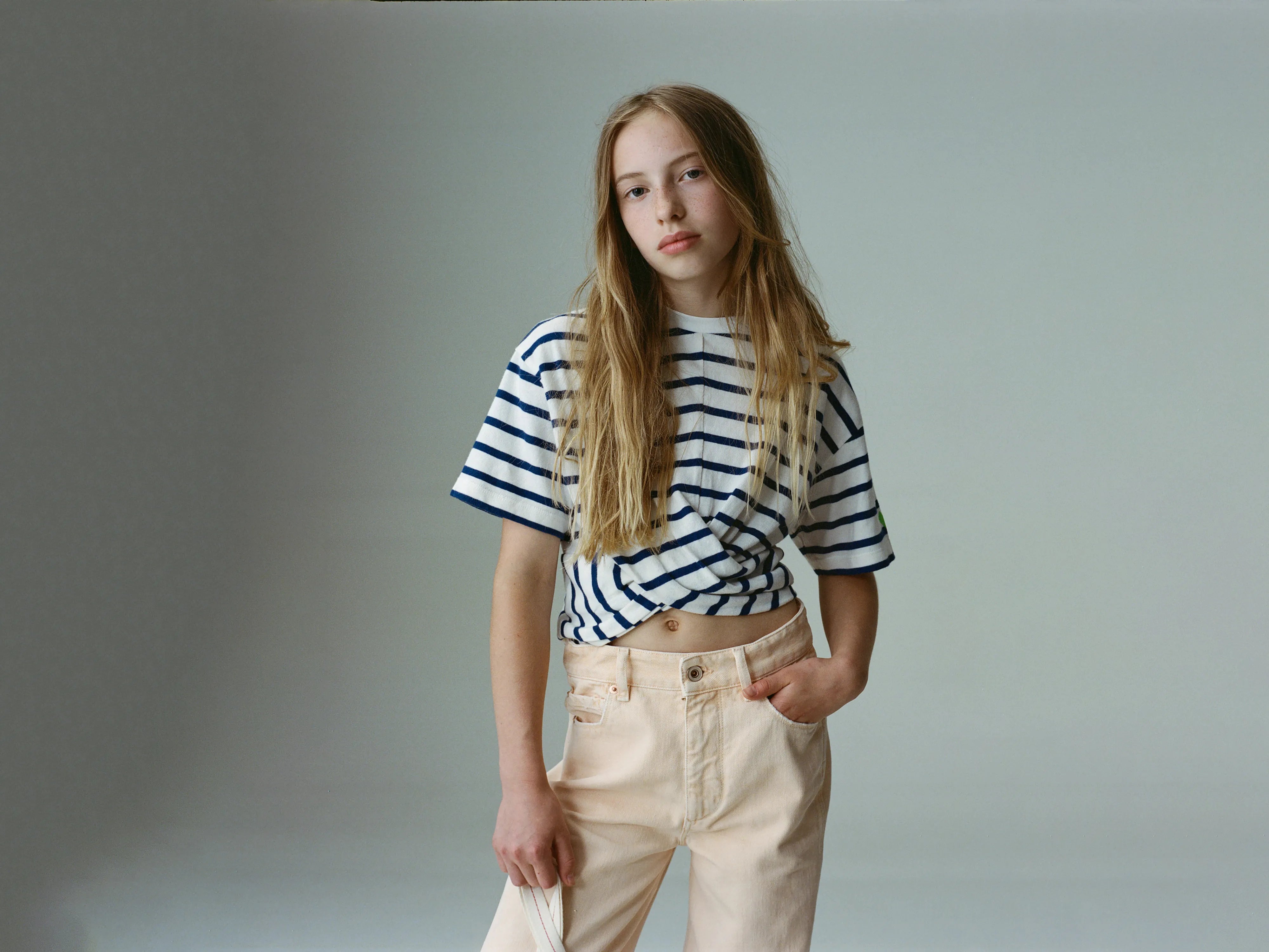 Crissy t-shirt met overslag (261 / G / STRIPE E)