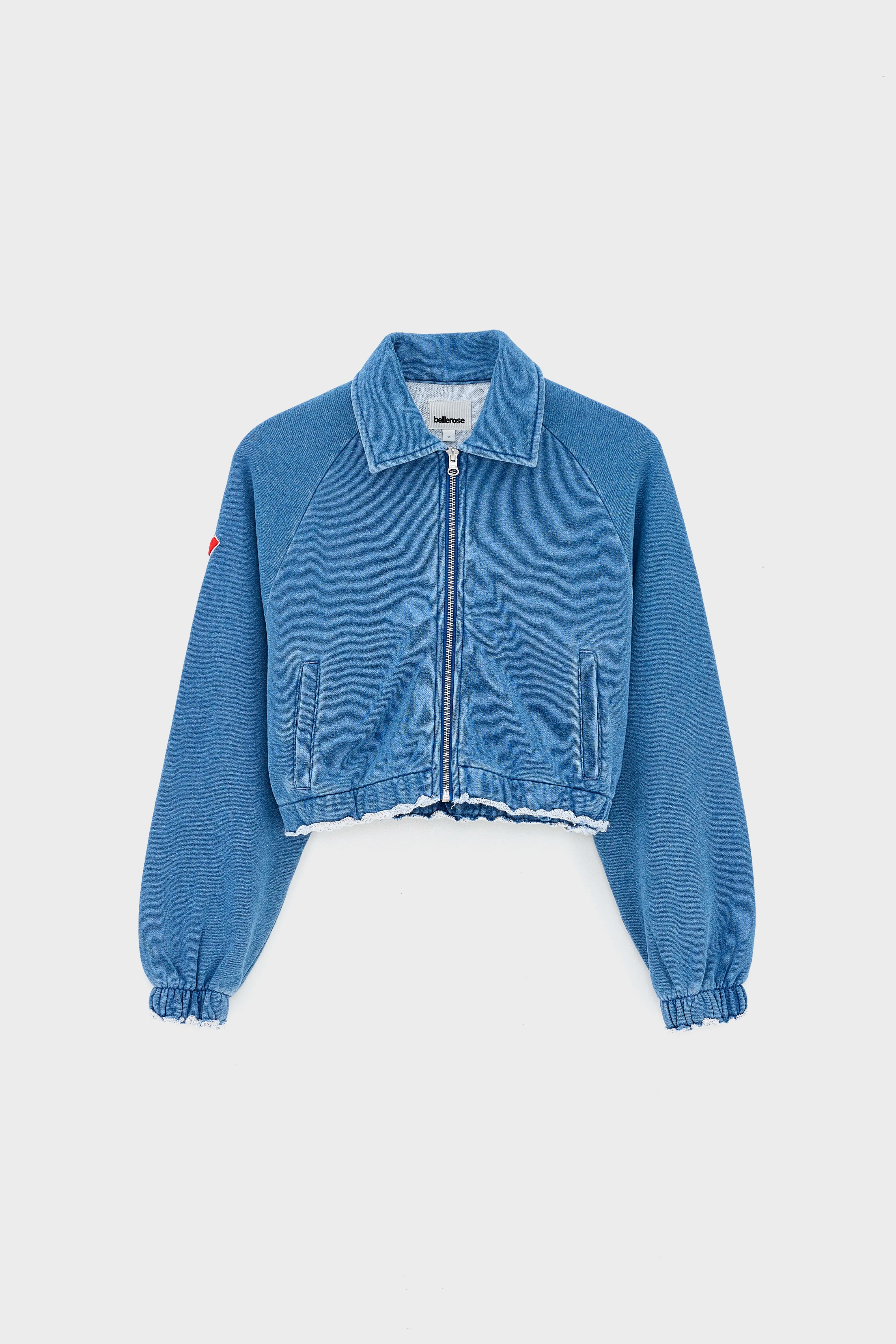 Sweatshirt Zippé Agness - Blue jeans Pour Fille | Bellerose