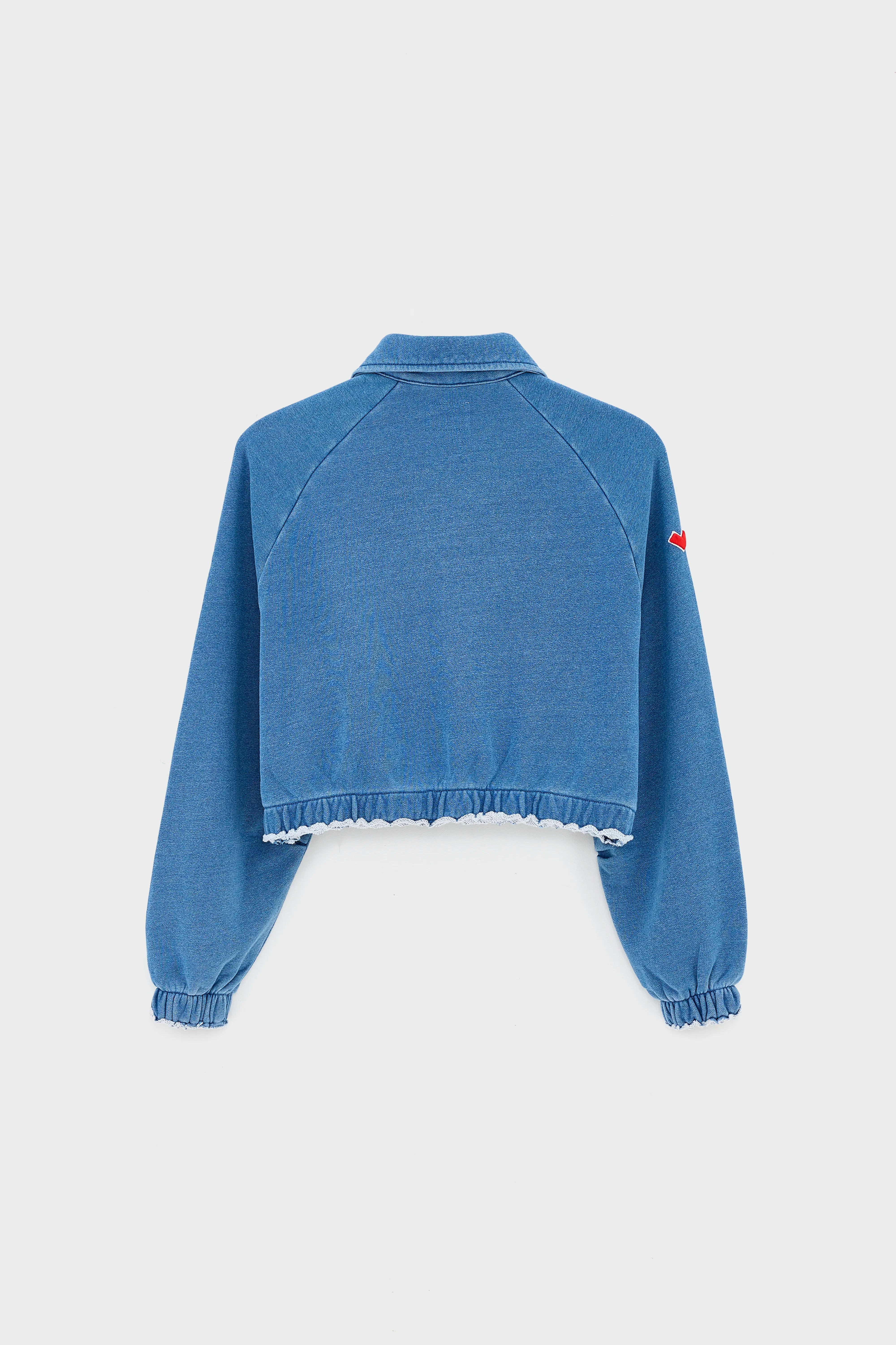 Sweatshirt Zippé Agness - Blue jeans Pour Fille | Bellerose