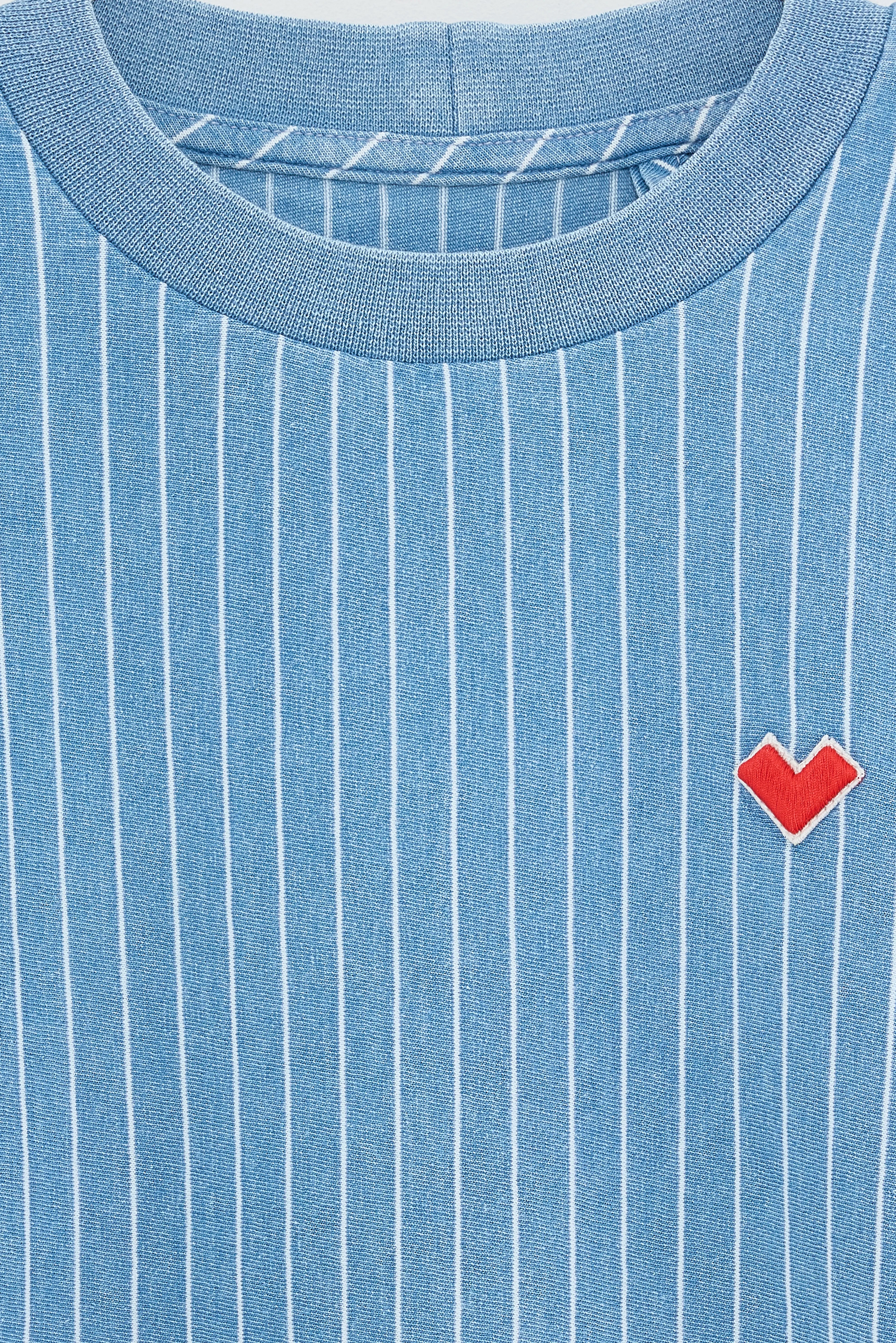 Athan cropped t-shirt (261 / G / BLUE BONNET)