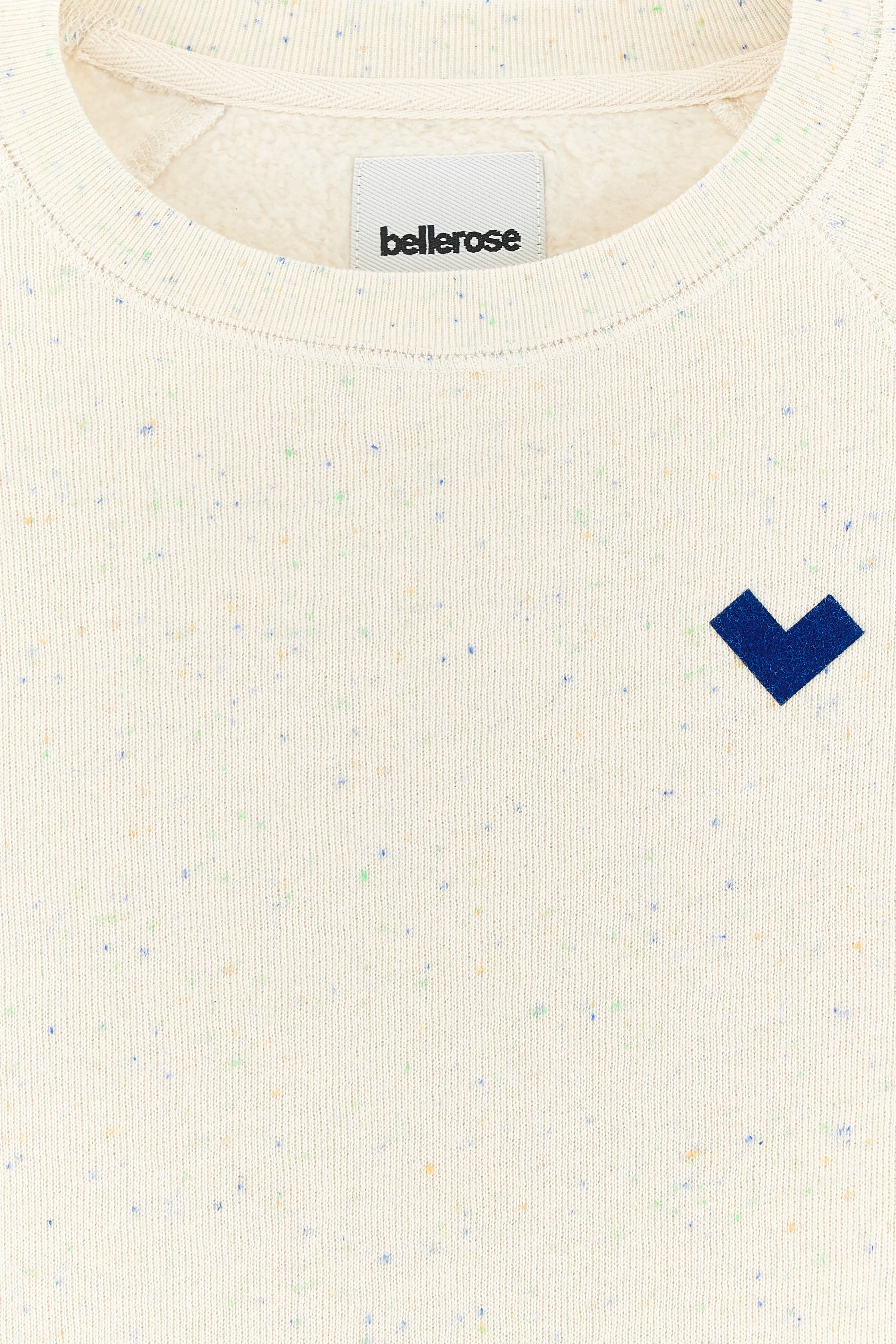 Fanchi Sweatshirt Met Ronde Hals - Ecru / Fluo green / Royal blue Voor Meisjes | Bellerose