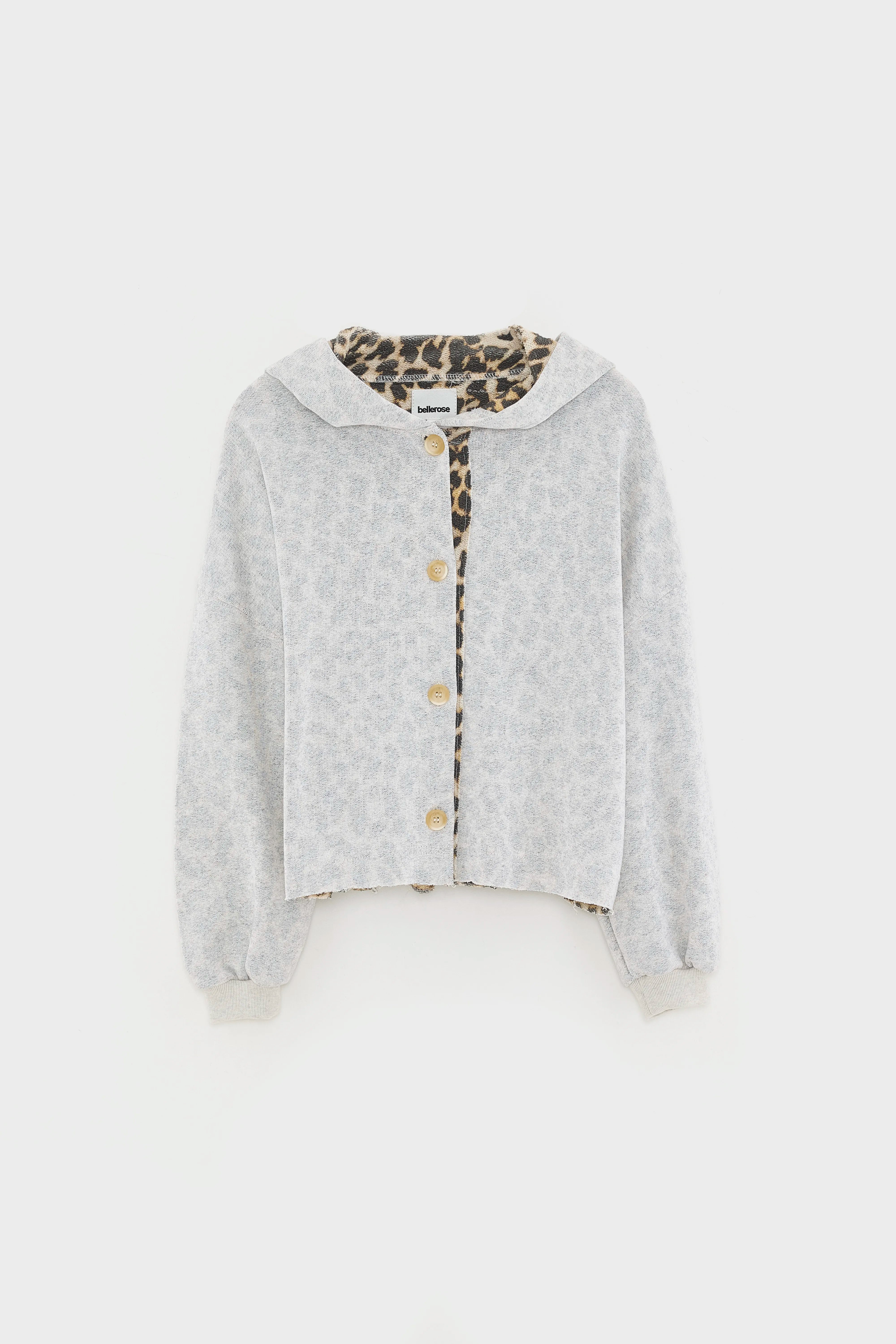 Fleya Relaxed Cardigan - Oyster For Girls | Bellerose