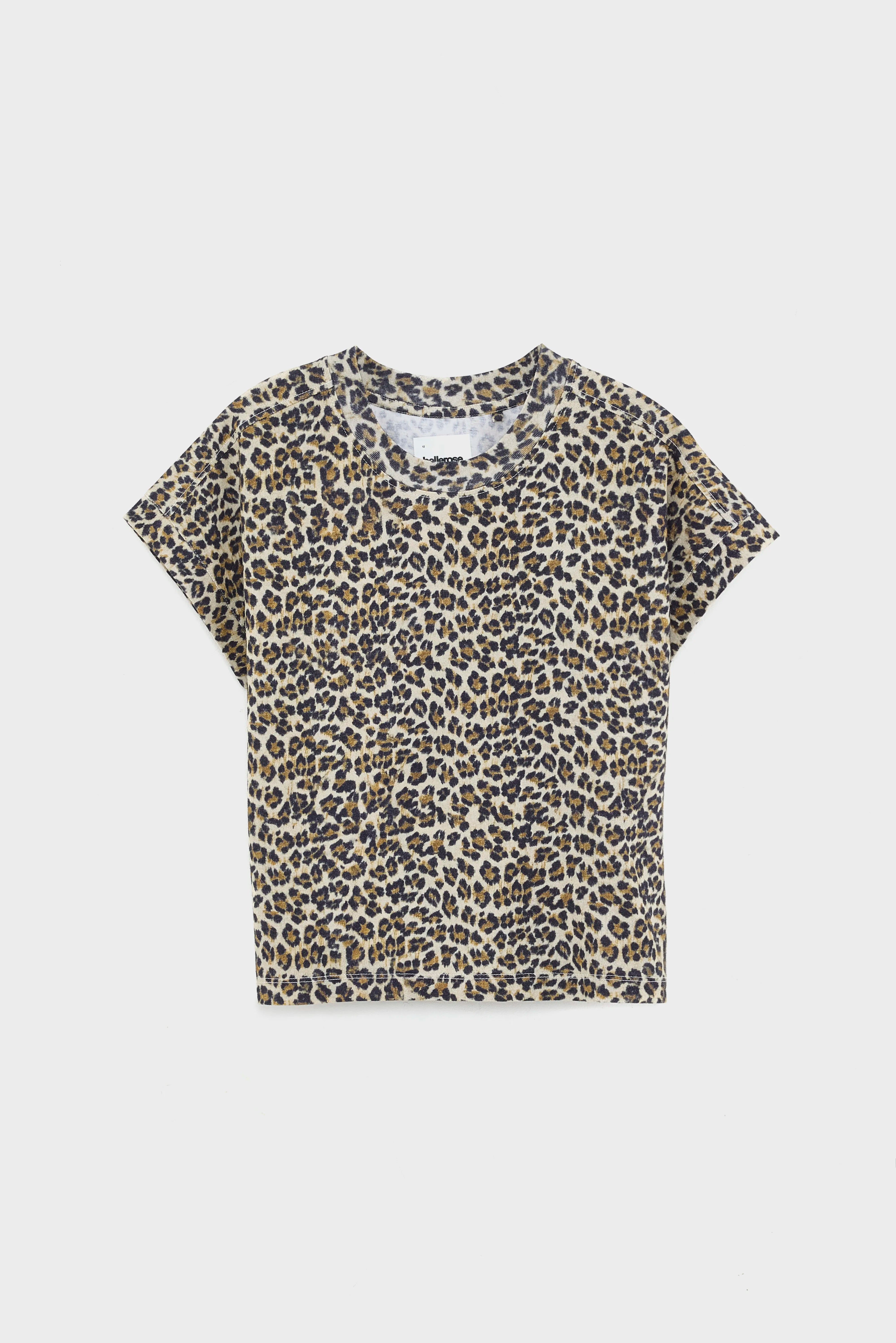 Cindo Cropped T-shirt - Black / Cream / Mustard For Girls | Bellerose