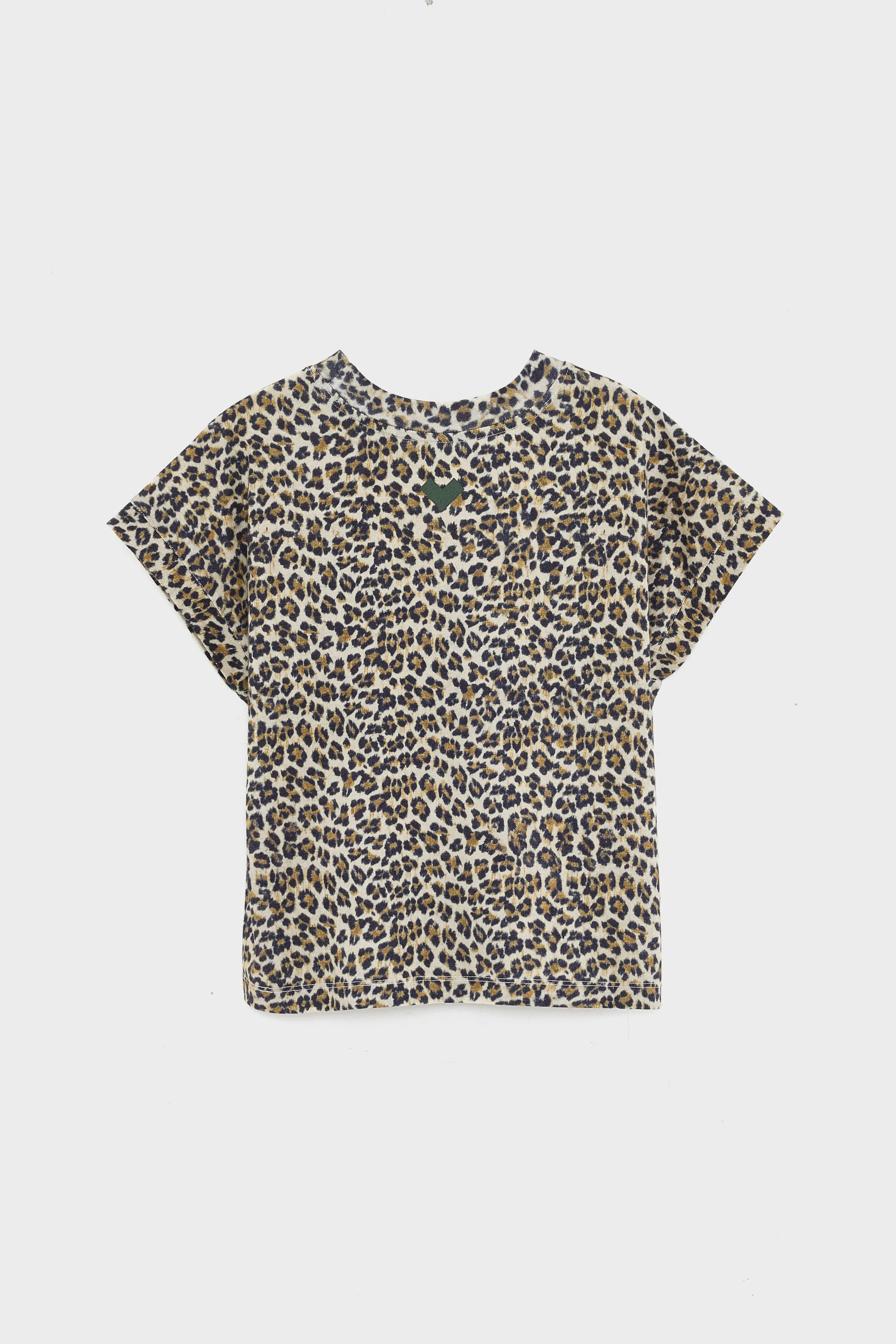 Cindo Cropped T-shirt - Black / Cream / Mustard For Girls | Bellerose