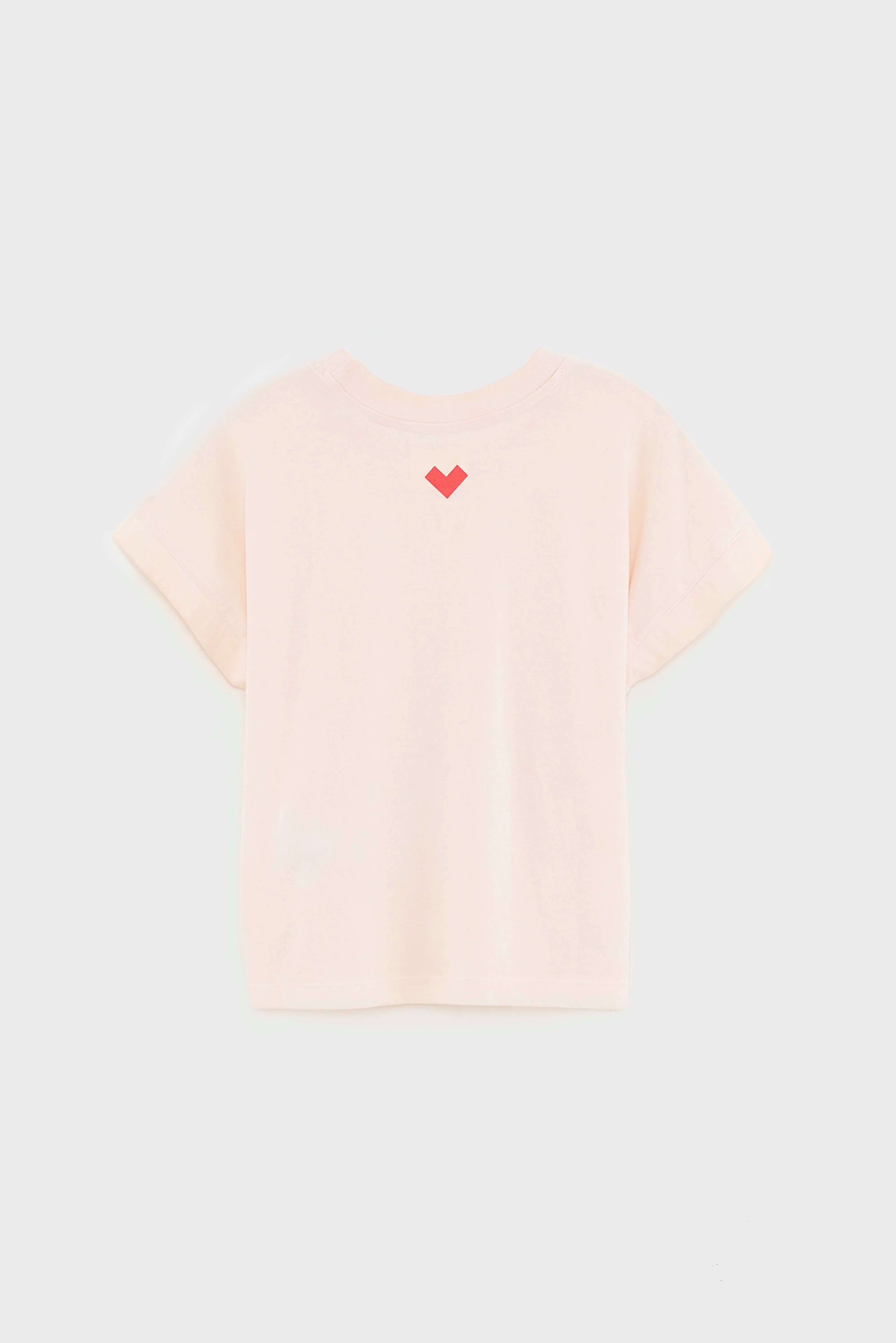 Cindo Cropped T-shirt - Light rose For Girls | Bellerose