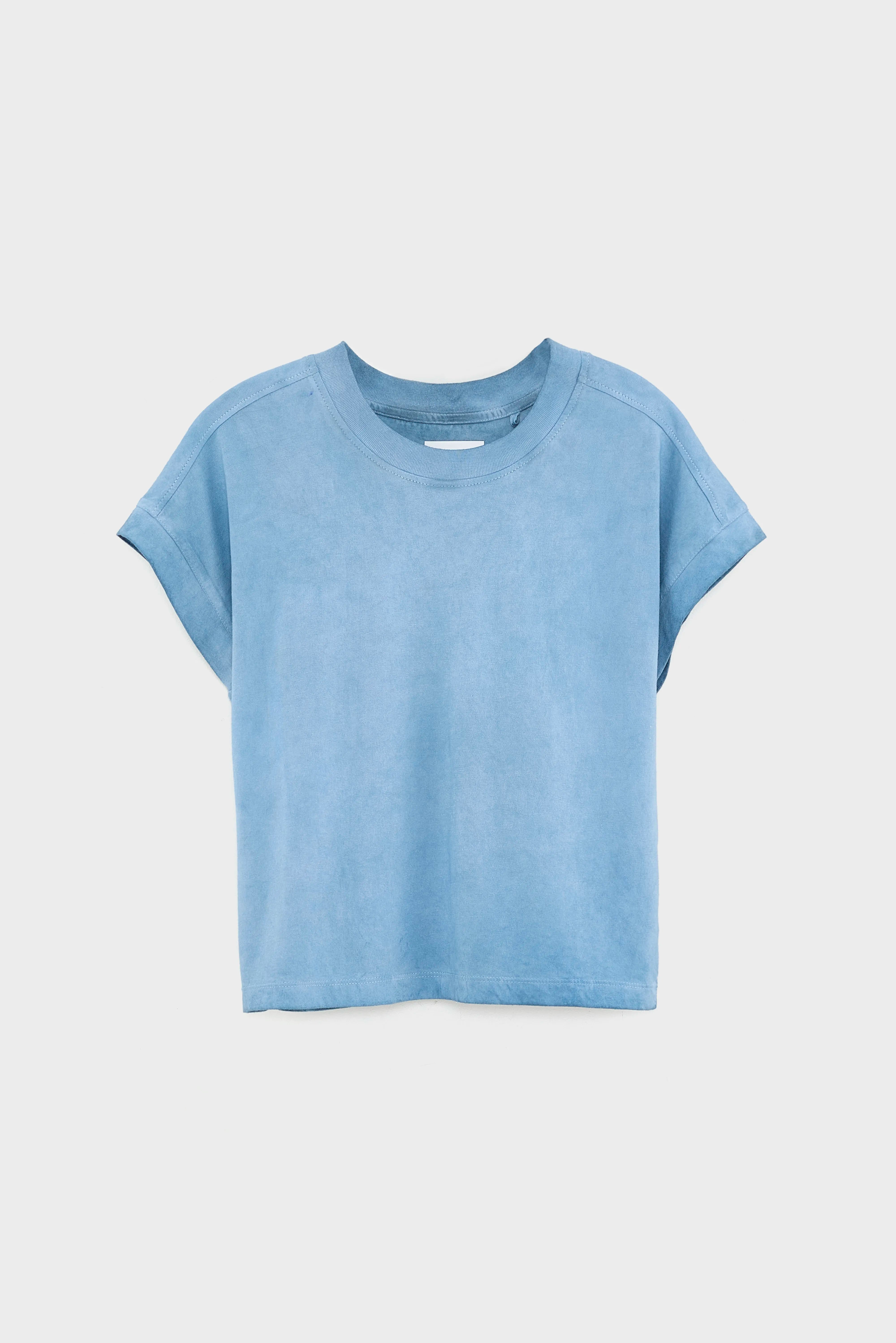 Cindo Cropped T-shirt - Chambray Voor Meisjes | Bellerose