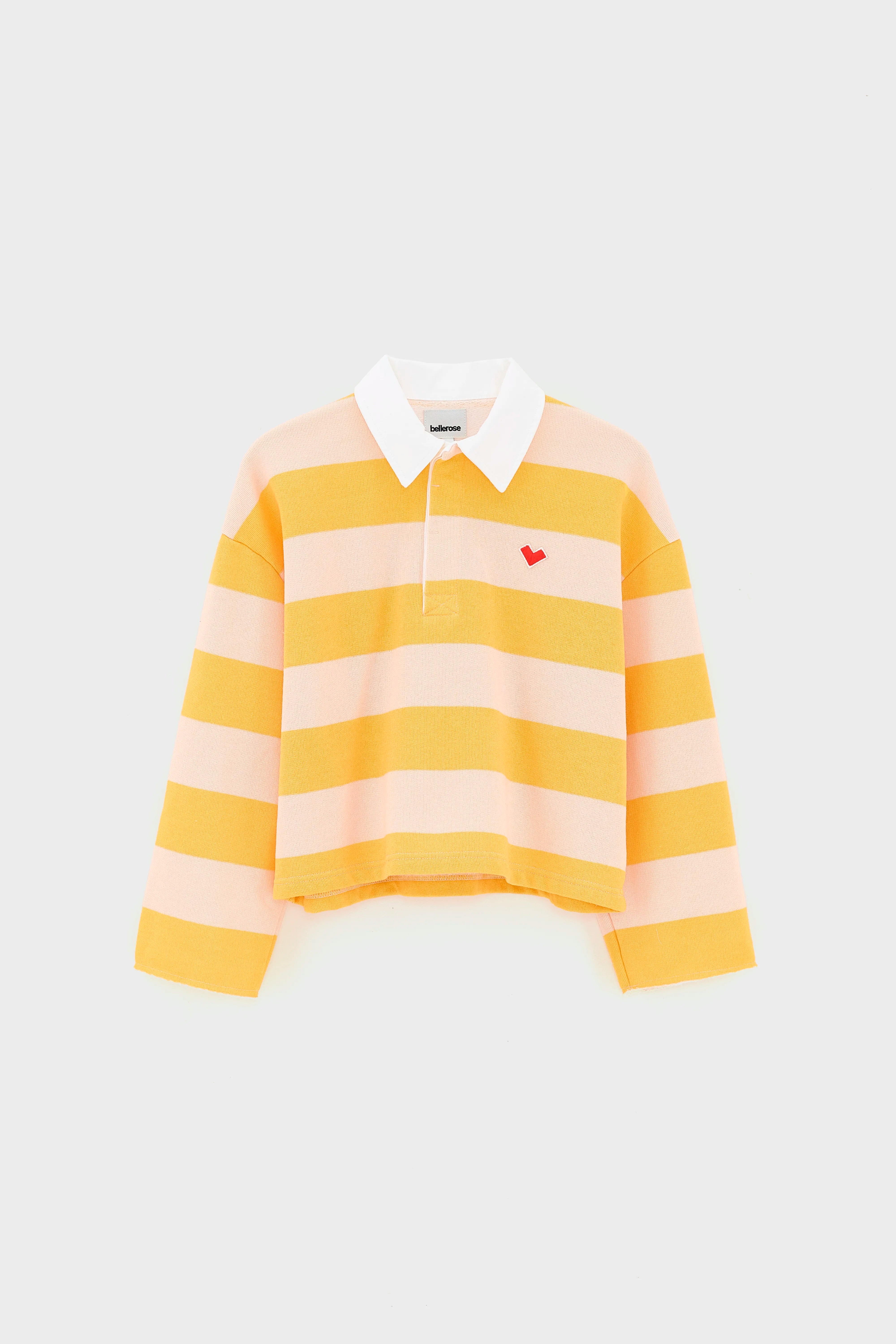Fruta Striped Polo - Girasole / Light rose For Girls | Bellerose