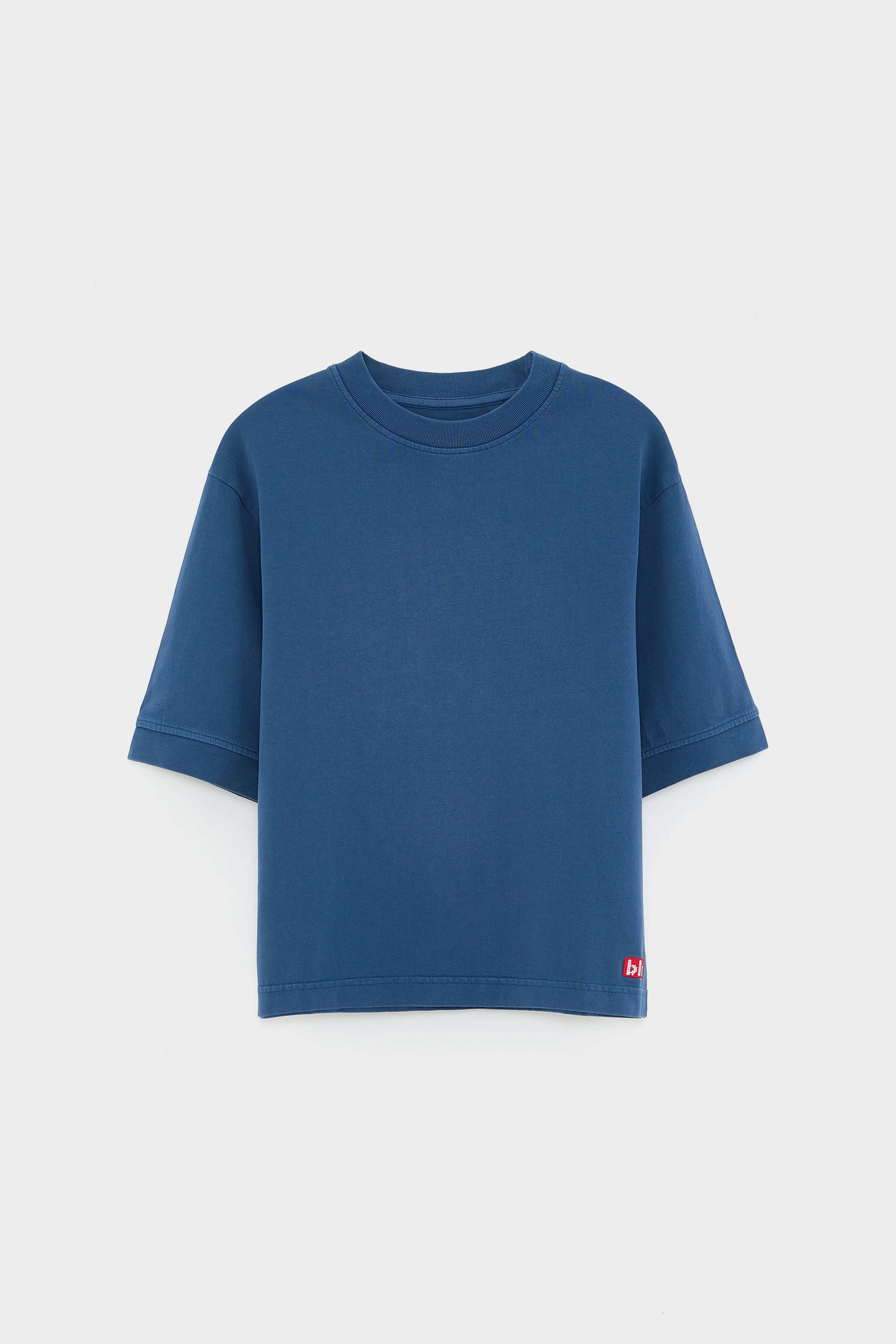 George Boys Blue Cotton Blend Basic T-Shirt Size 9-10 George Boys Blue Cotton Blend Basic T-Shirt Size 9-10