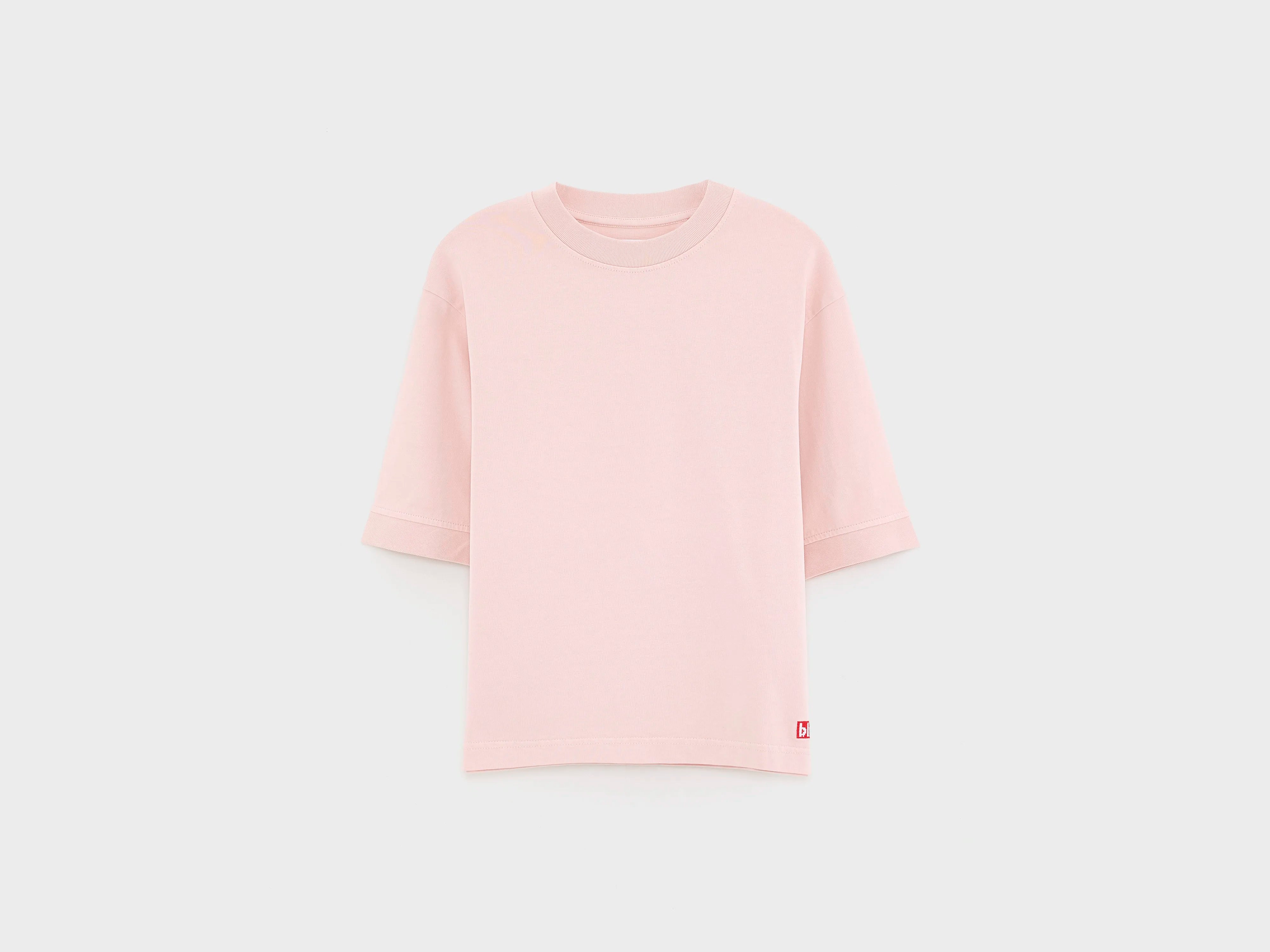 Cursty t-shirt met korte mouwen (261 / B / OLD PINK)