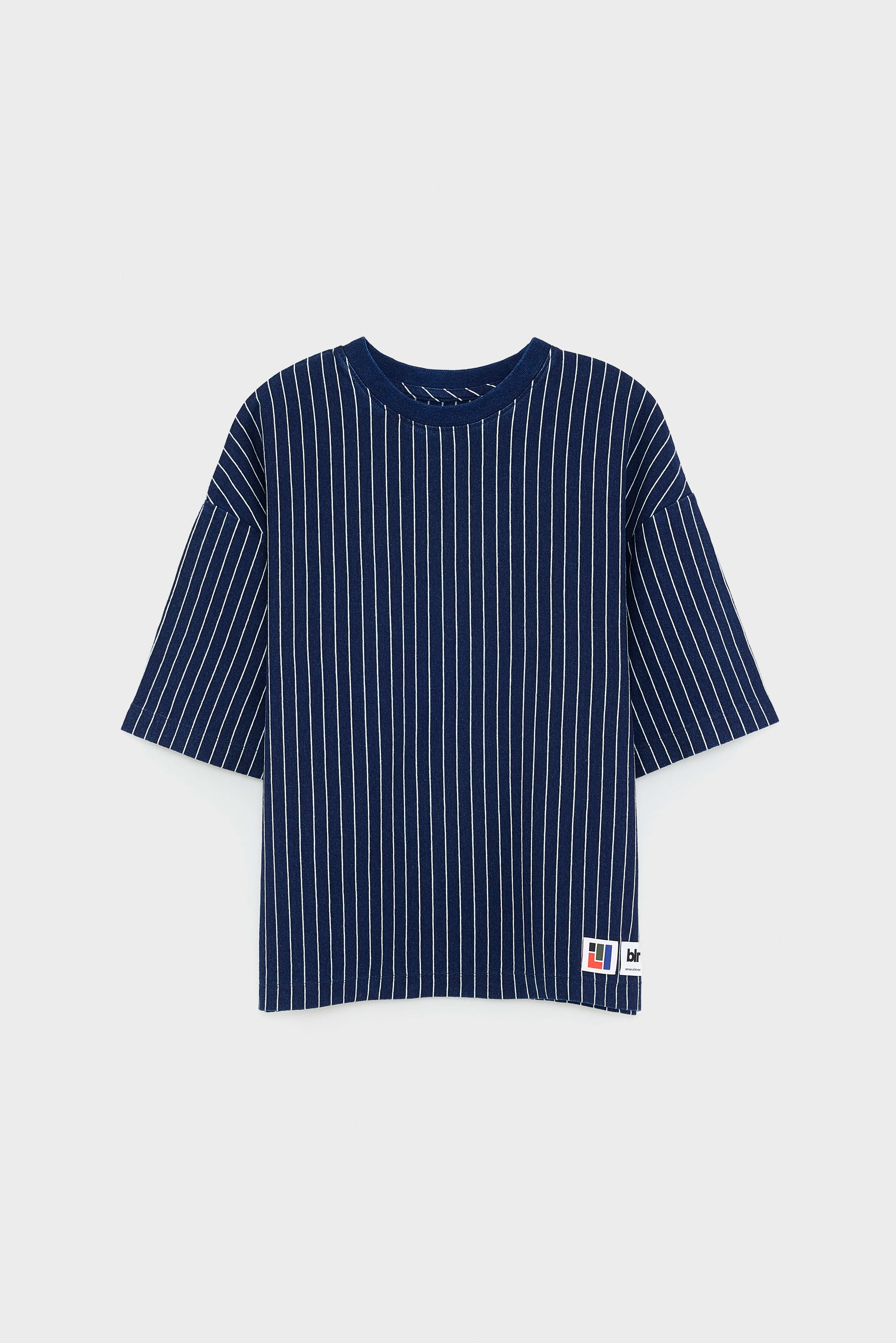 Sine T-shirt Met Korte Mouwen - Indigo / Off white Voor Jongens | Bellerose