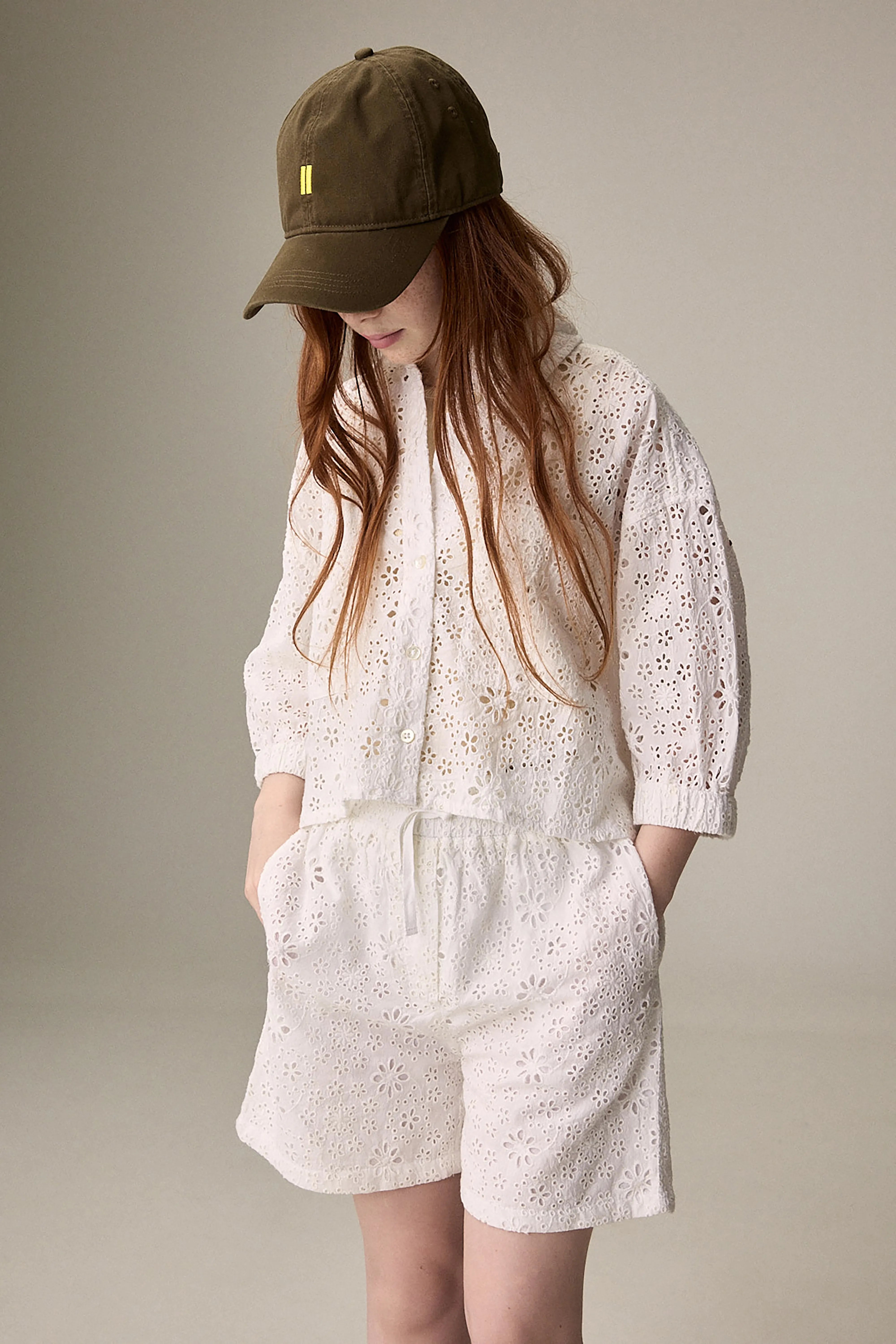 Chemise Courte Higgle - White Pour Fille | Bellerose