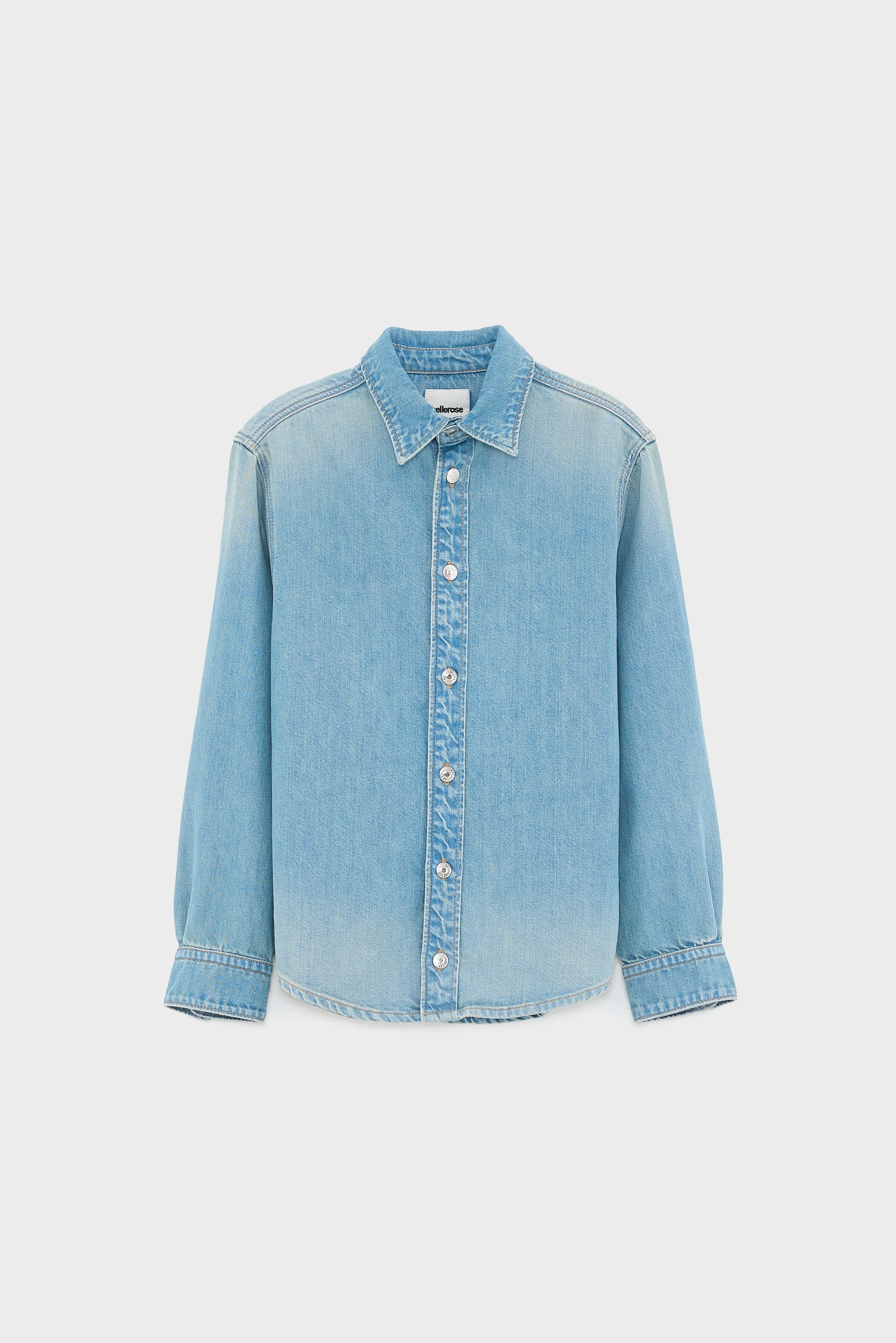 Surchemise Oversized Puck - Vintage blue Pour Garçon | Bellerose