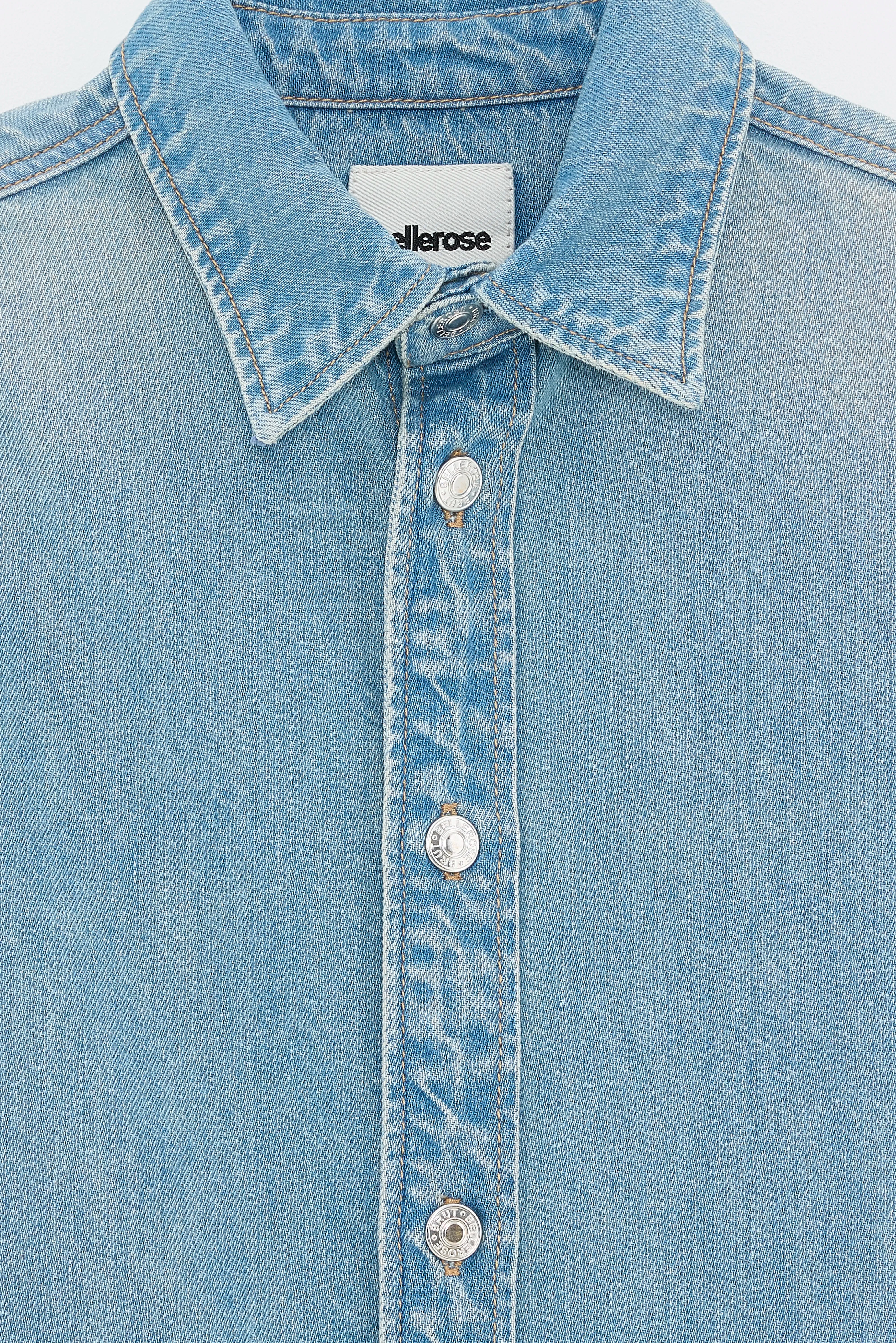 Surchemise Oversized Puck - Vintage blue Pour Garçon | Bellerose