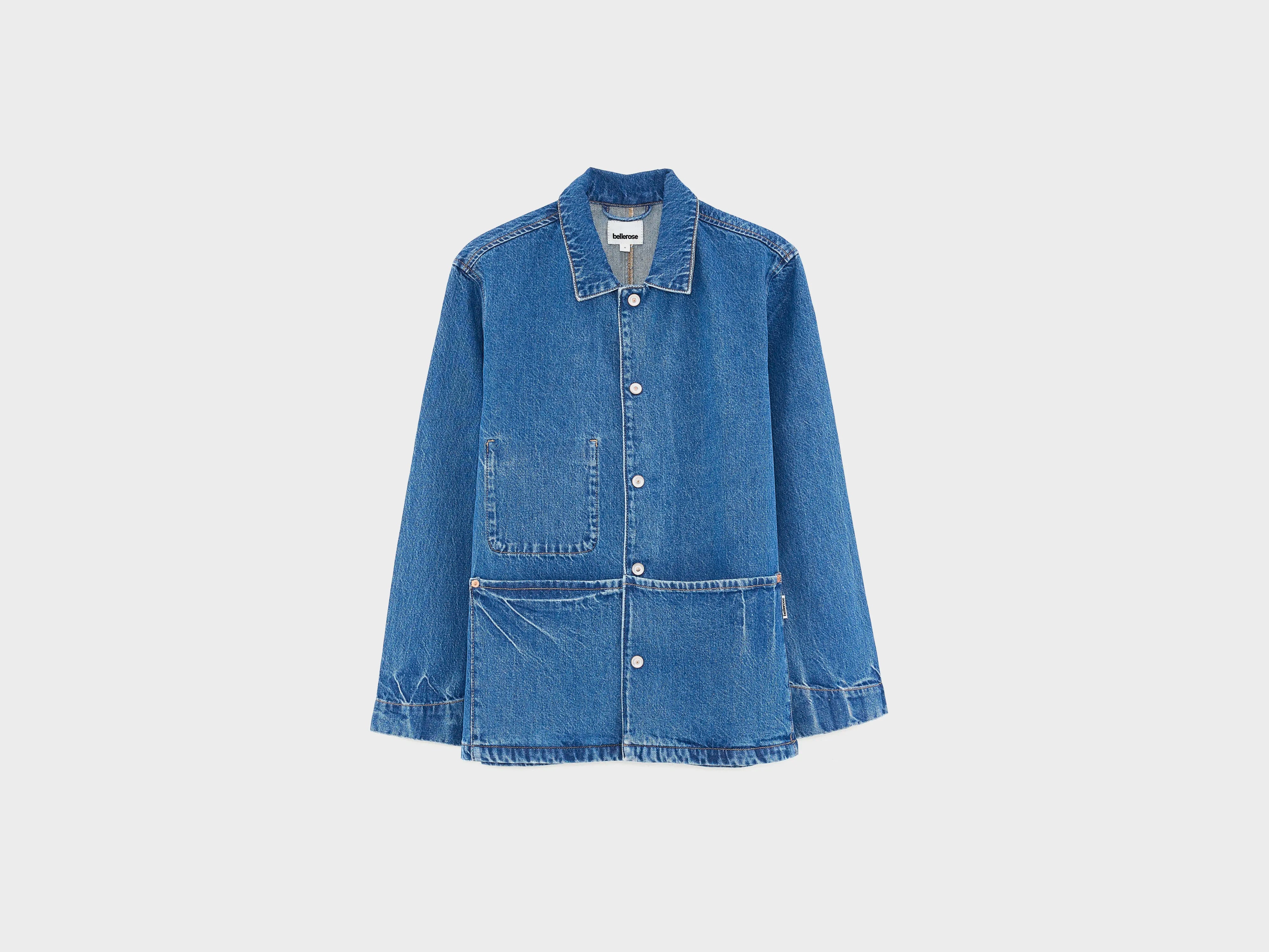 Veste en jean Wayapp (261 / B / MD BLUE MARBLE)