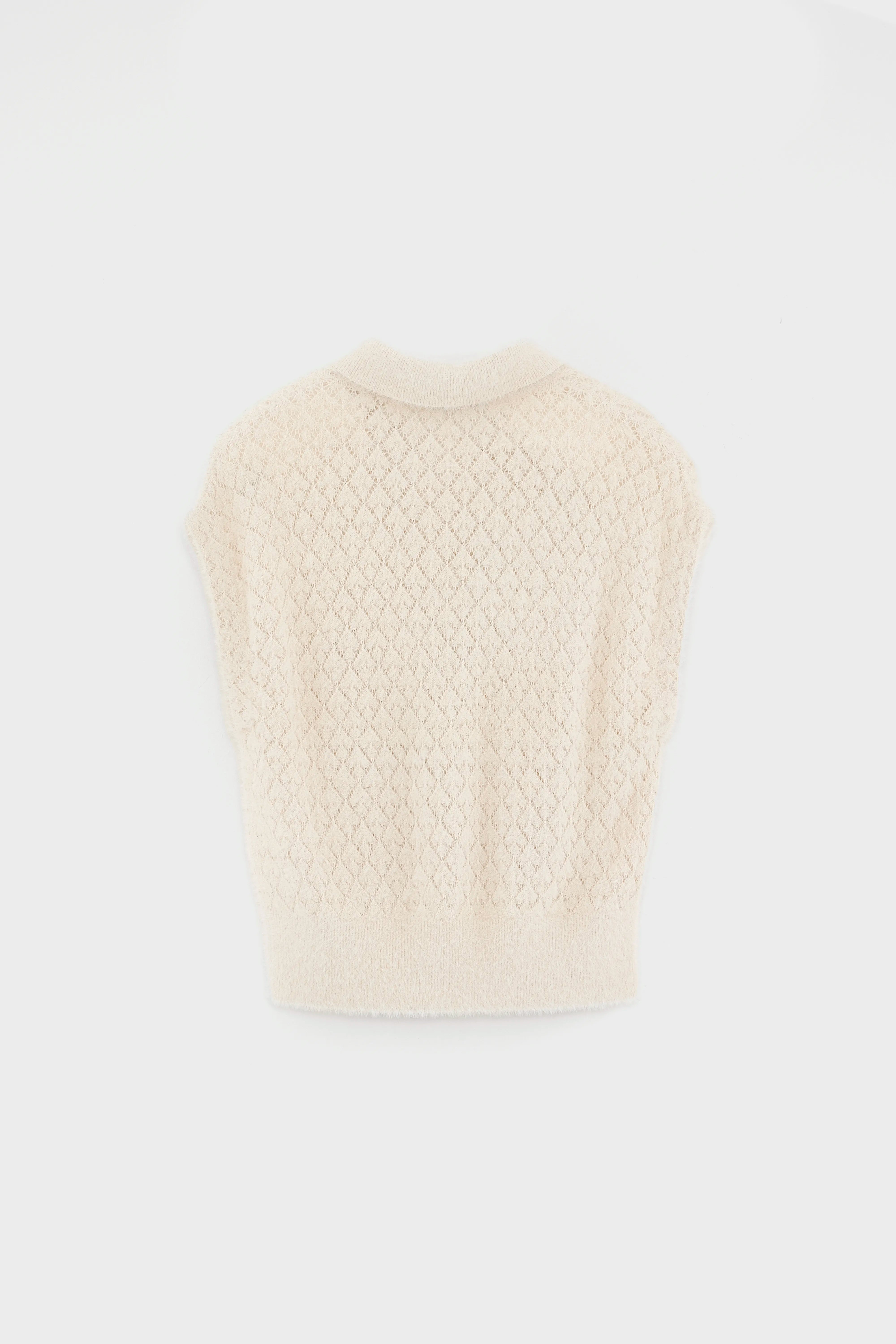 Golyu Mouwloze Trui - Ecru Voor Meisjes | Bellerose