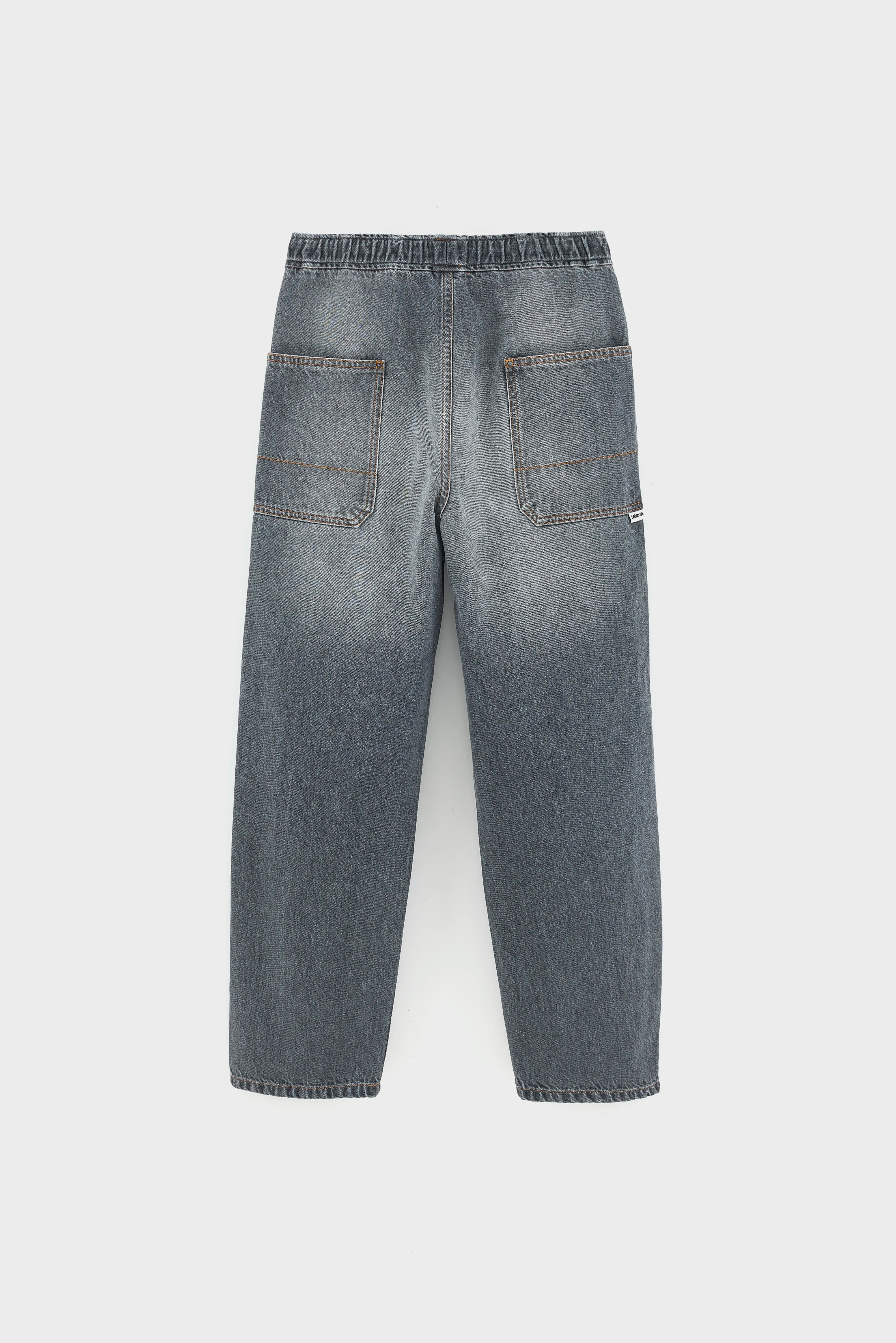 Jean baggy Wendell (262 / B / USED BLACK)
