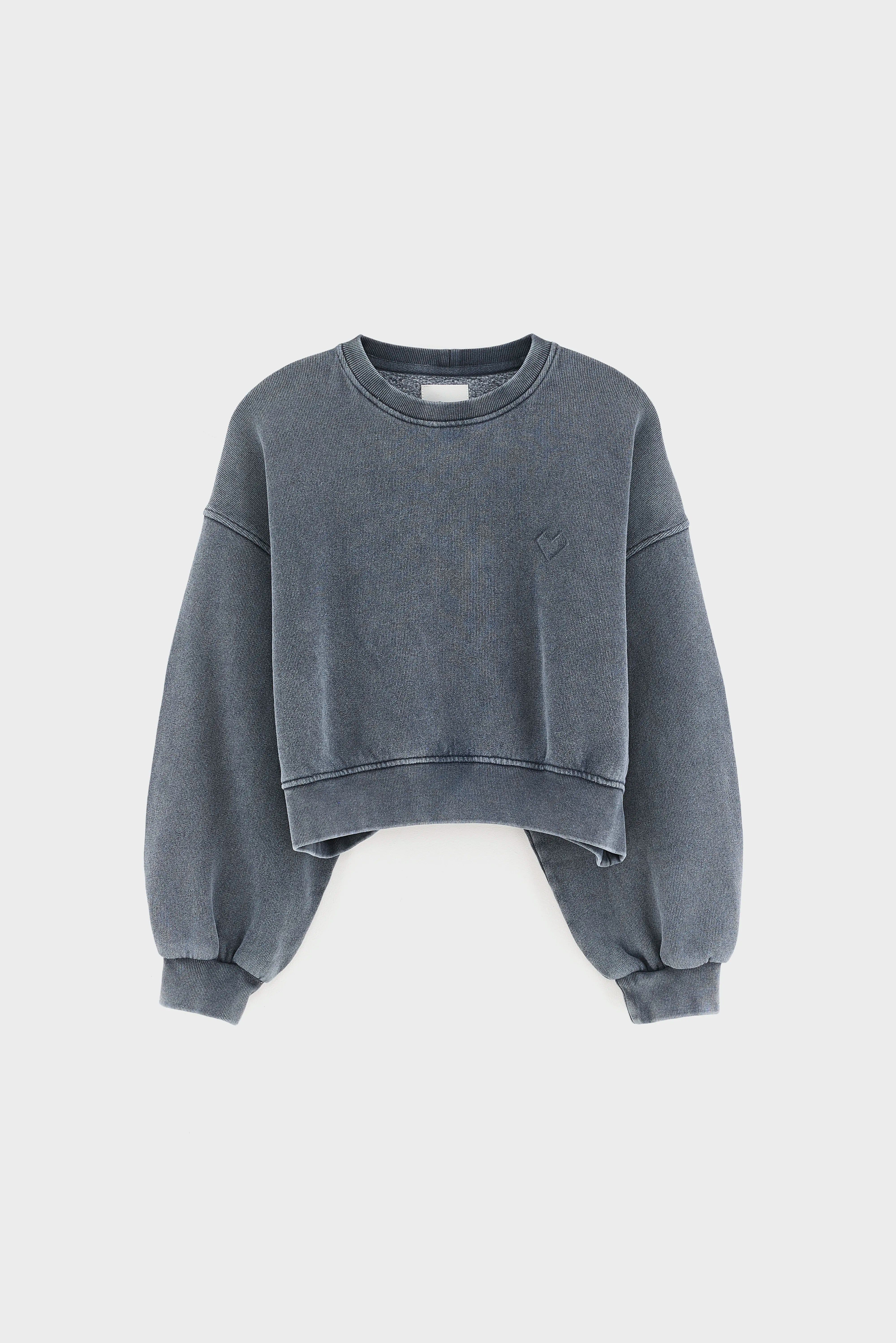 Fenya Cropped Sweatshirt - Black blue Voor Meisjes | Bellerose