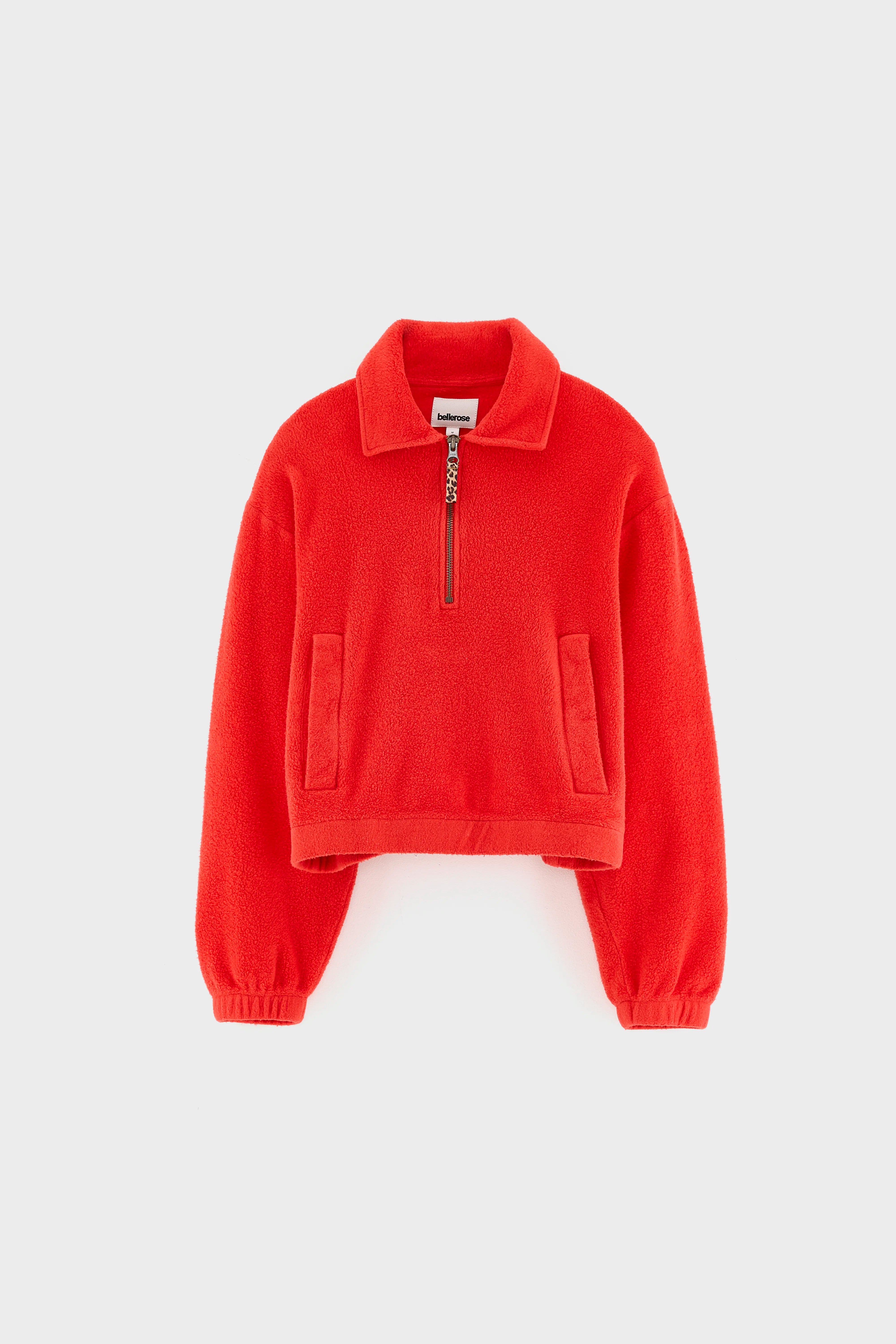 Mazzy Half-zipped Sweatshirt - Goji For Girls | Bellerose