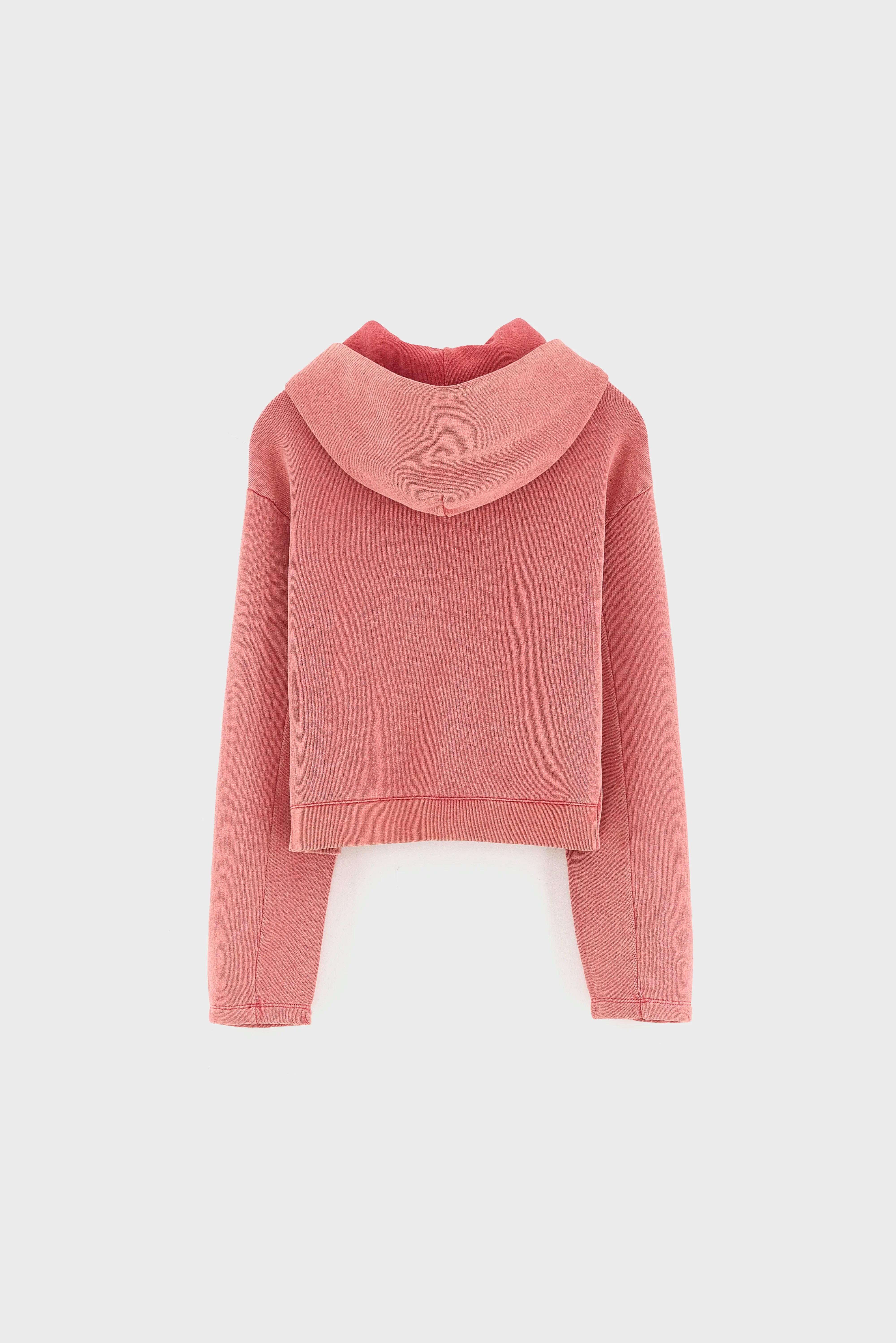 Sweatshirt à capuche court Marta (262 / G / CRANBERRY)