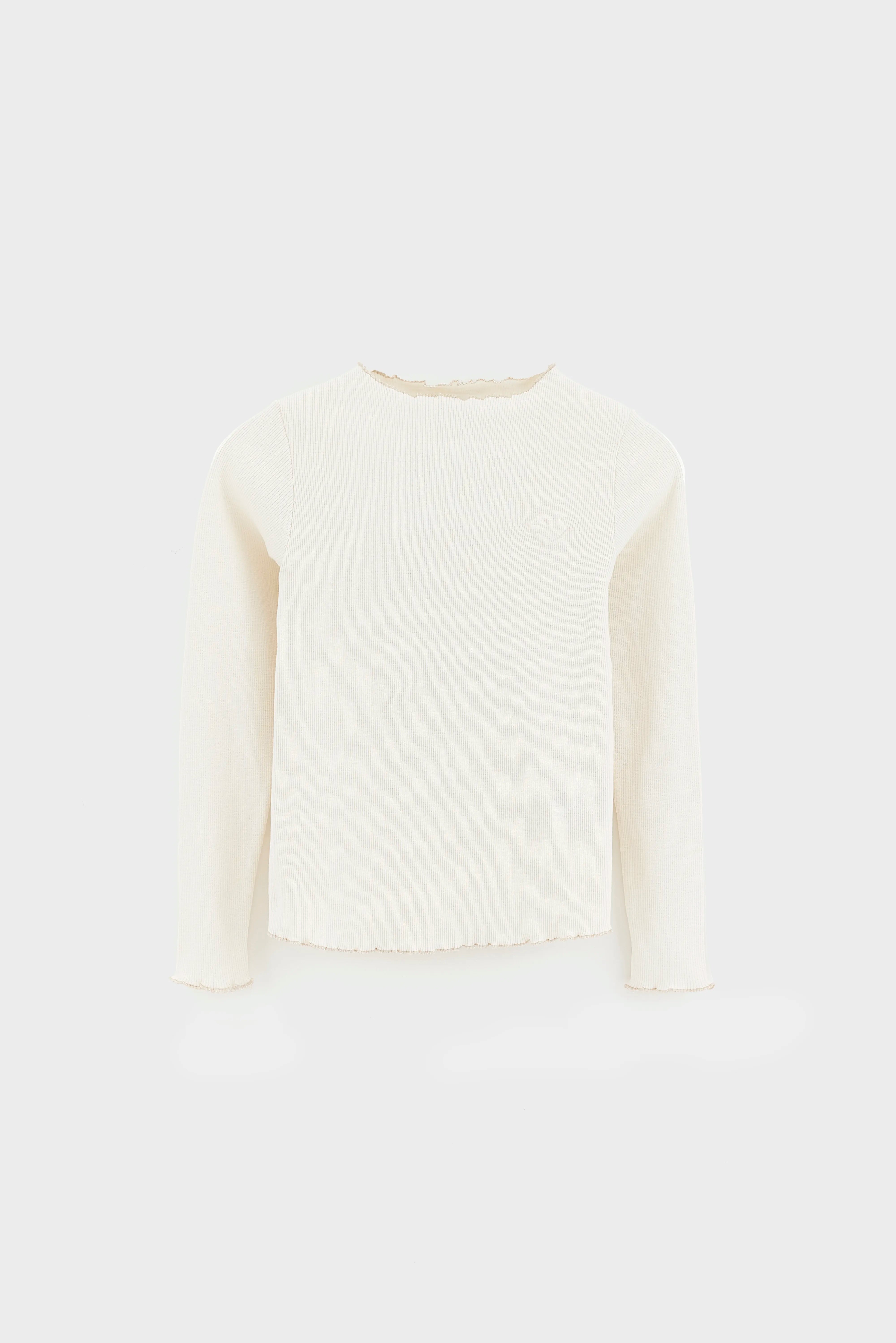 Fibu Long-sleeve T-shirt - Ecru For Girls | Bellerose