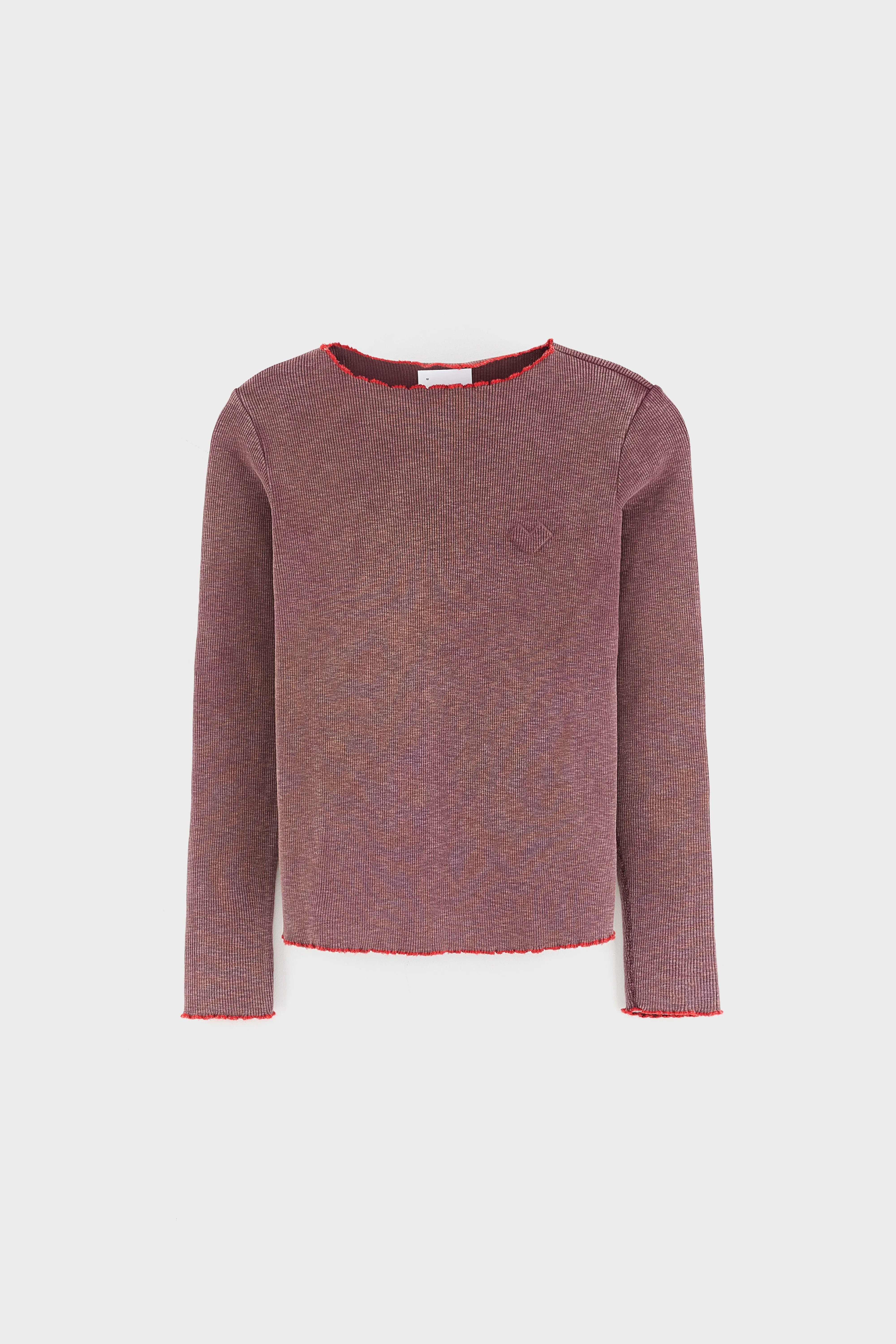 Fibu Long-sleeve T-shirt - Wine For Girls | Bellerose
