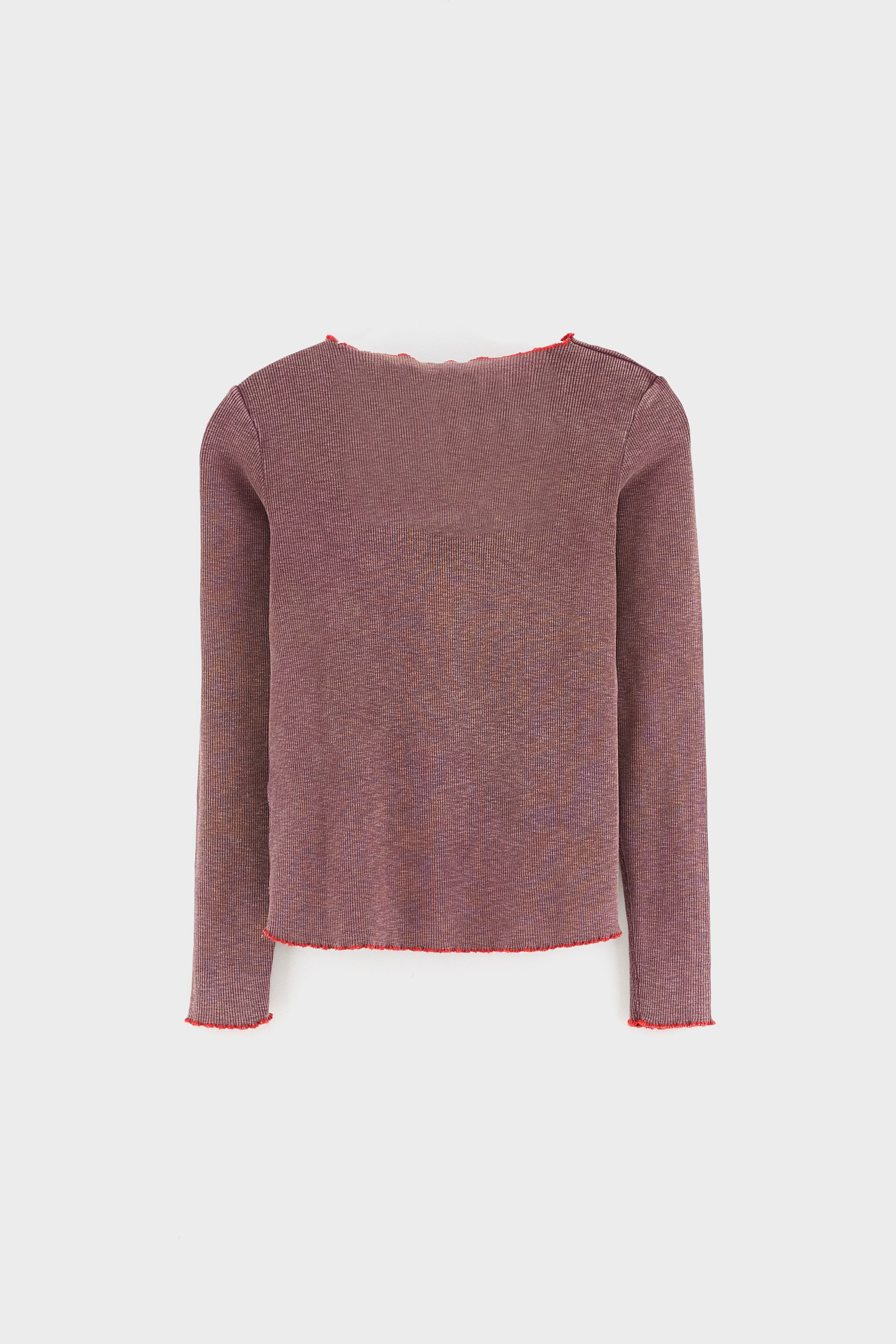 Fibu Long-sleeve T-shirt - Wine For Girls | Bellerose