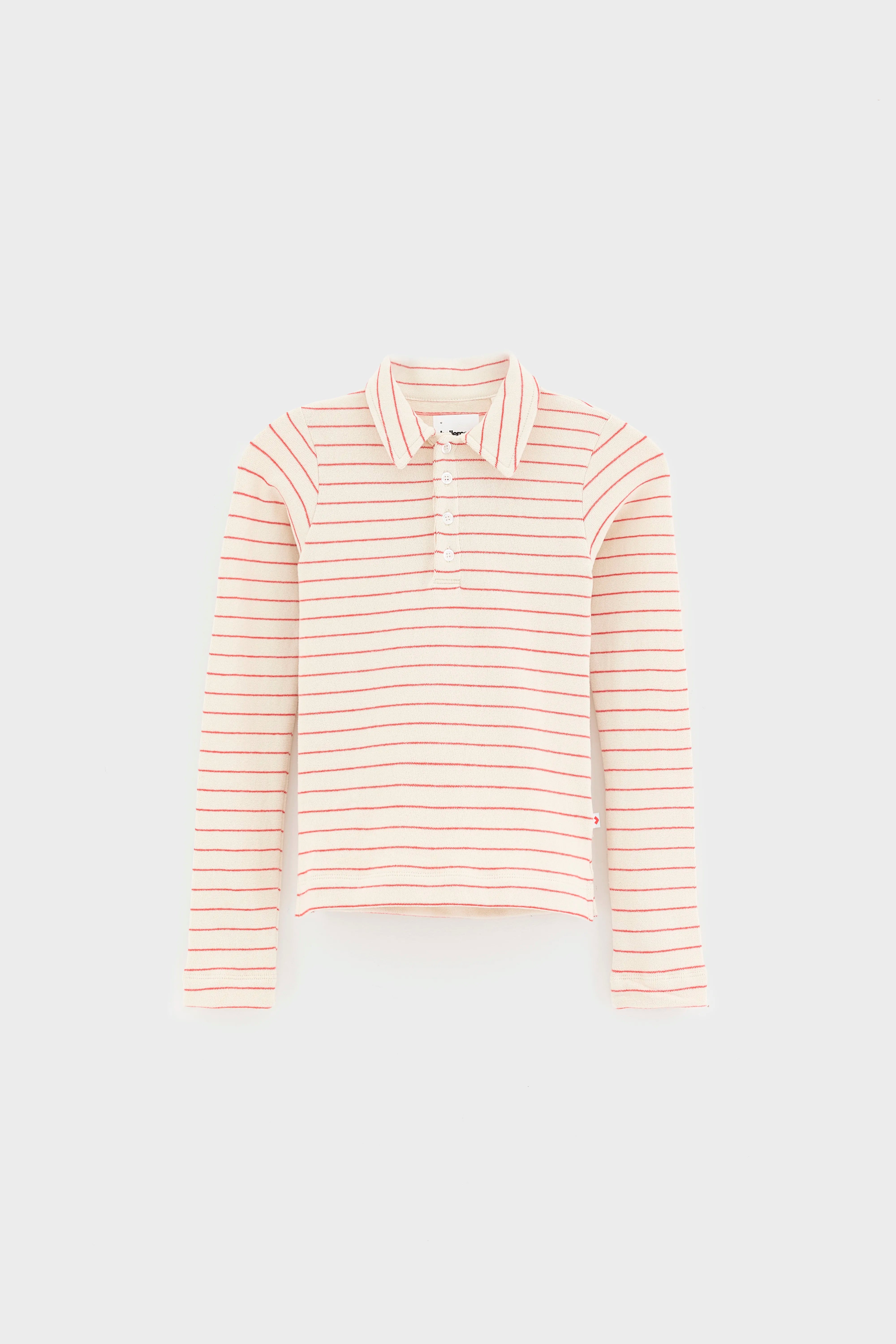 Fushya Striped Polo - Cream / Pavot For Girls | Bellerose