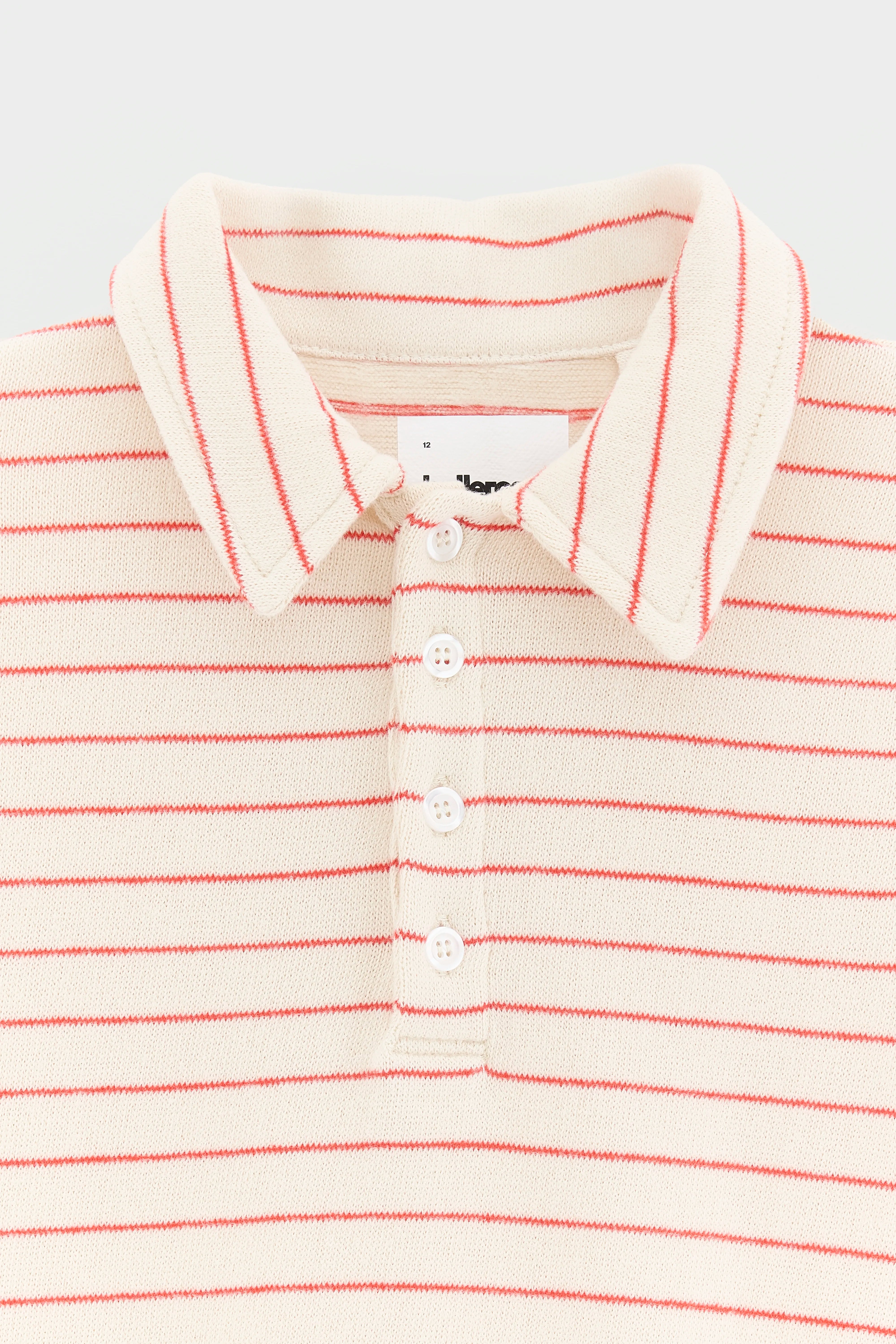 Fushya Striped Polo - Cream / Pavot For Girls | Bellerose