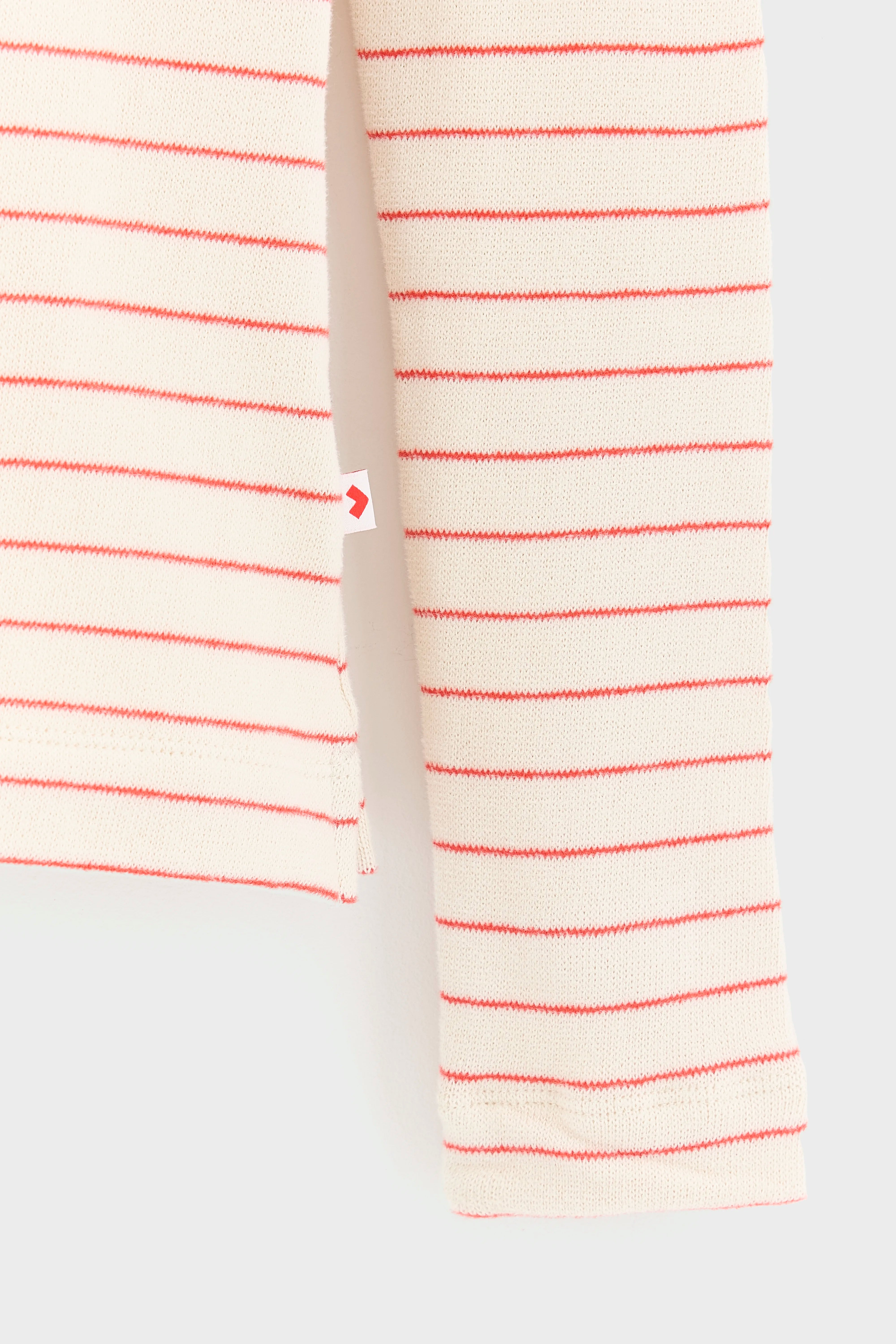 Fushya Striped Polo - Cream / Pavot For Girls | Bellerose