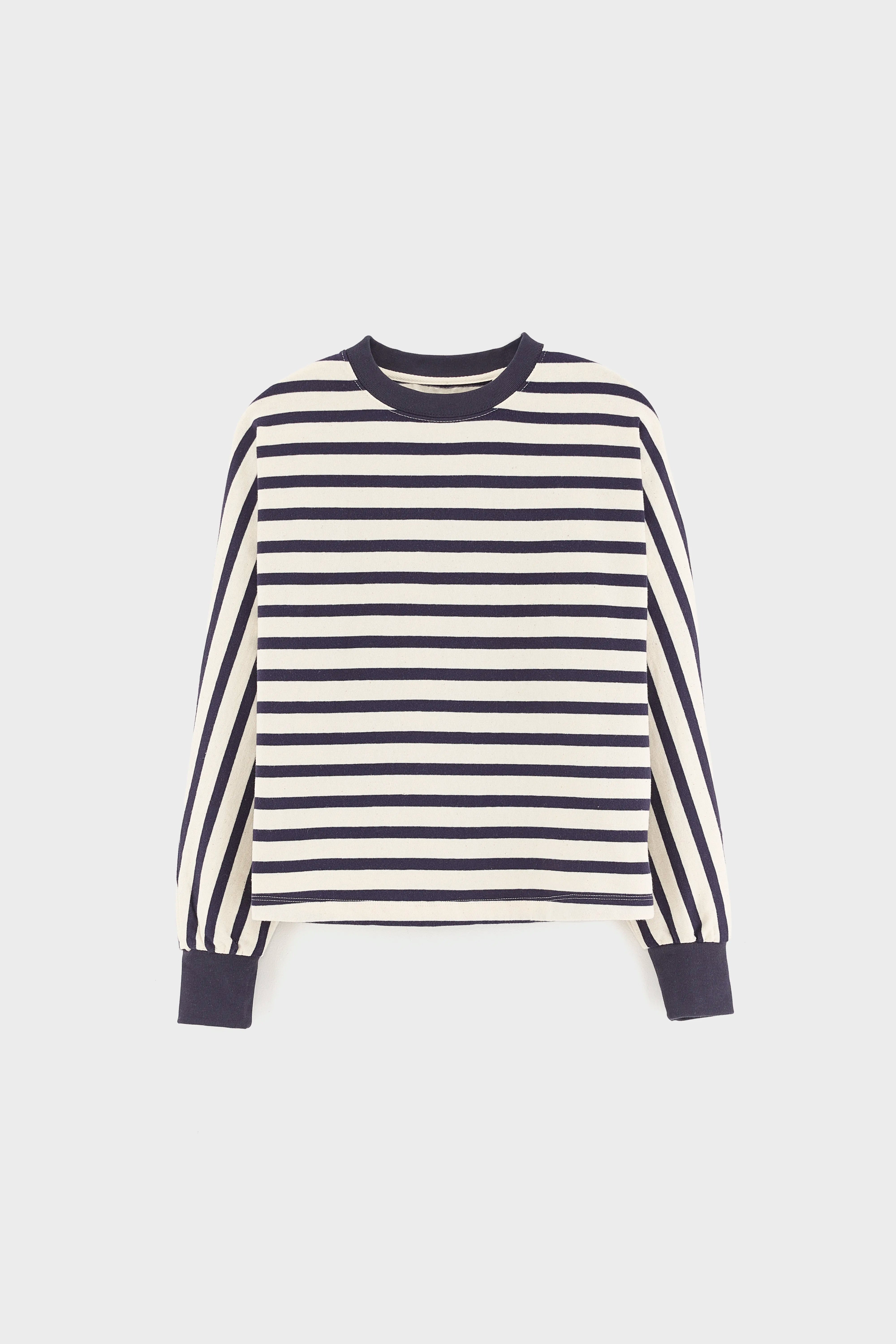 Favi Long-sleeve T-shirt - Navy / Off white For Girls | Bellerose