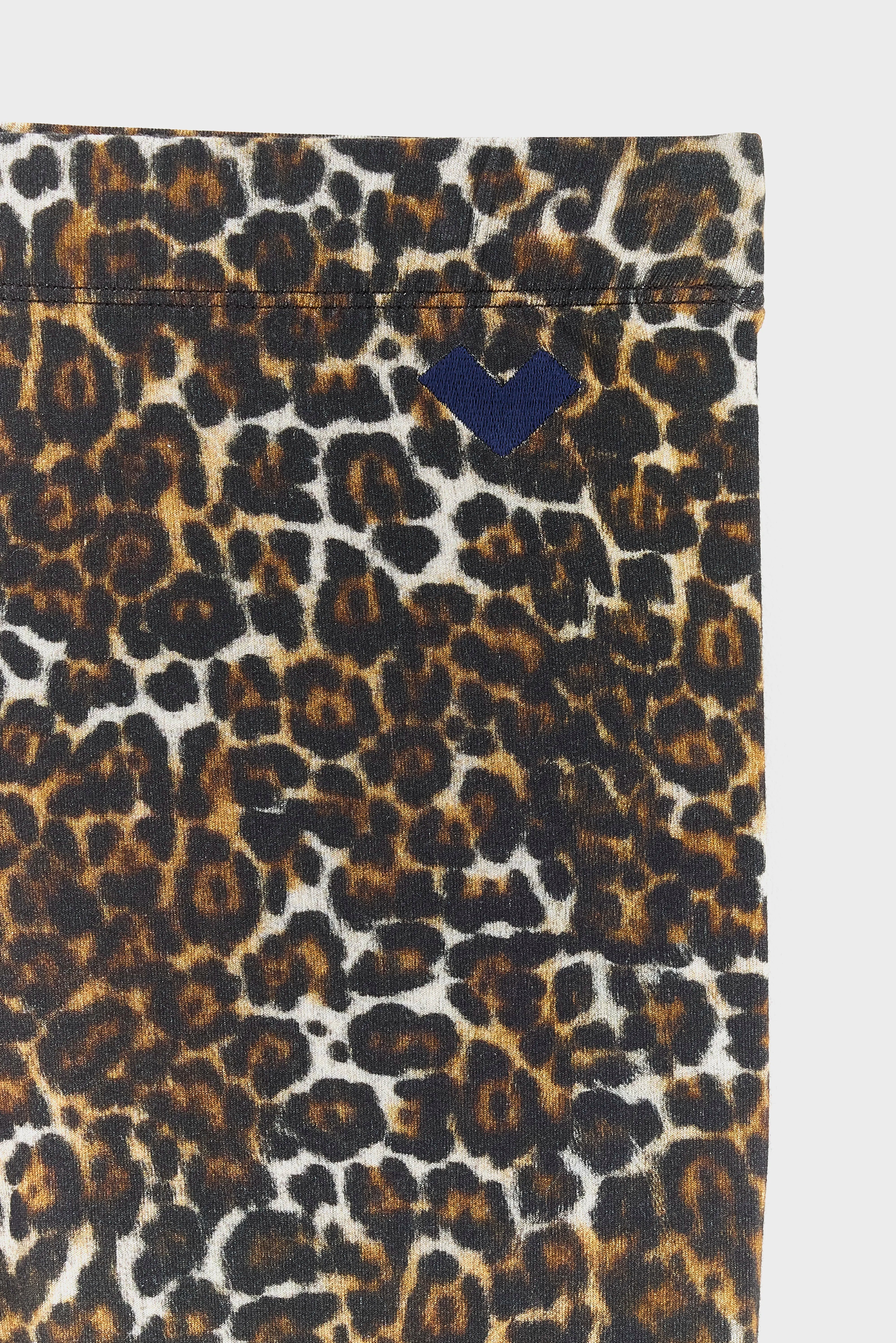 Mint Animal-print Legging - Coffee / Cream For Girls | Bellerose
