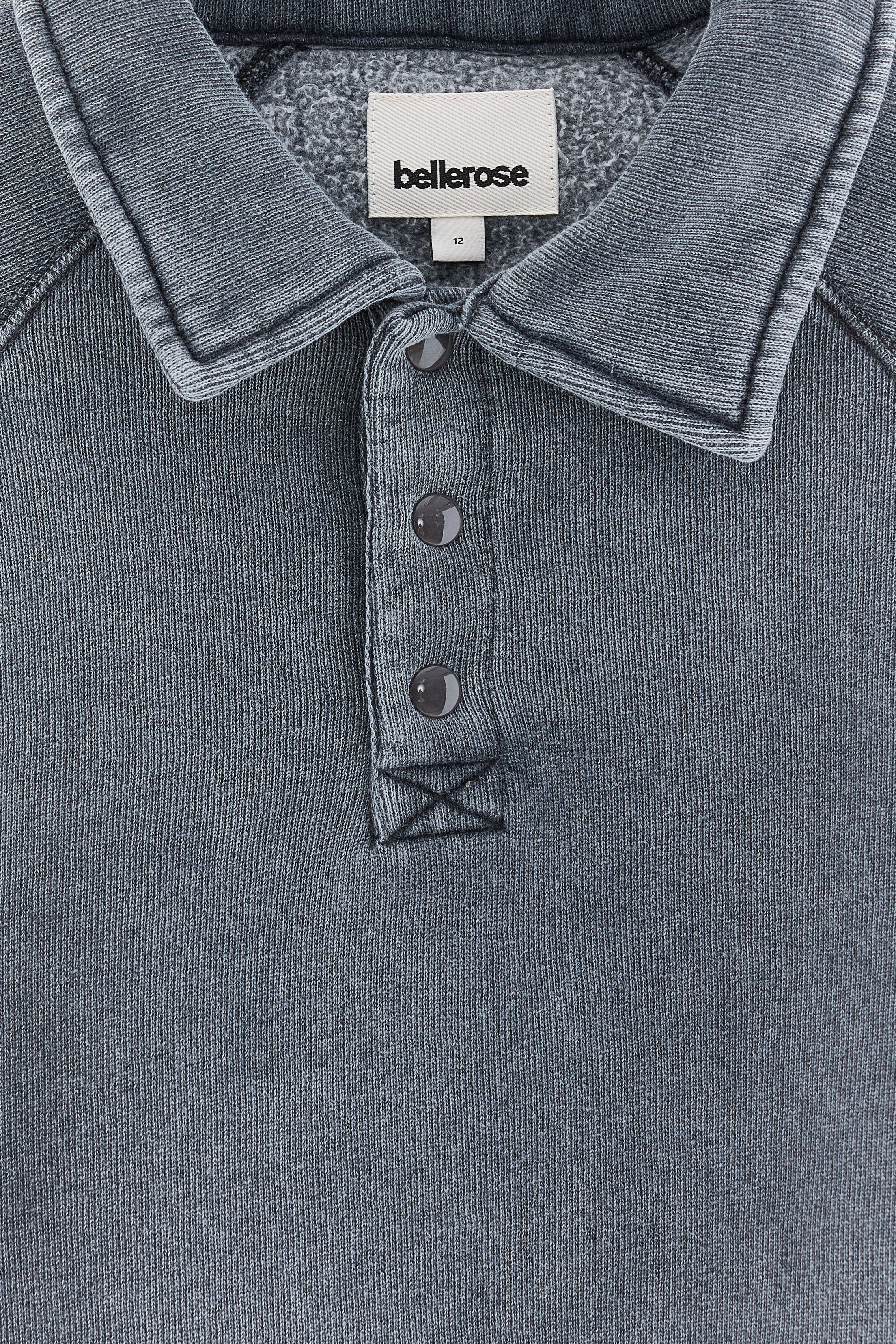 Felder polo sweatshirt (262 / B / BLACK BLUE)