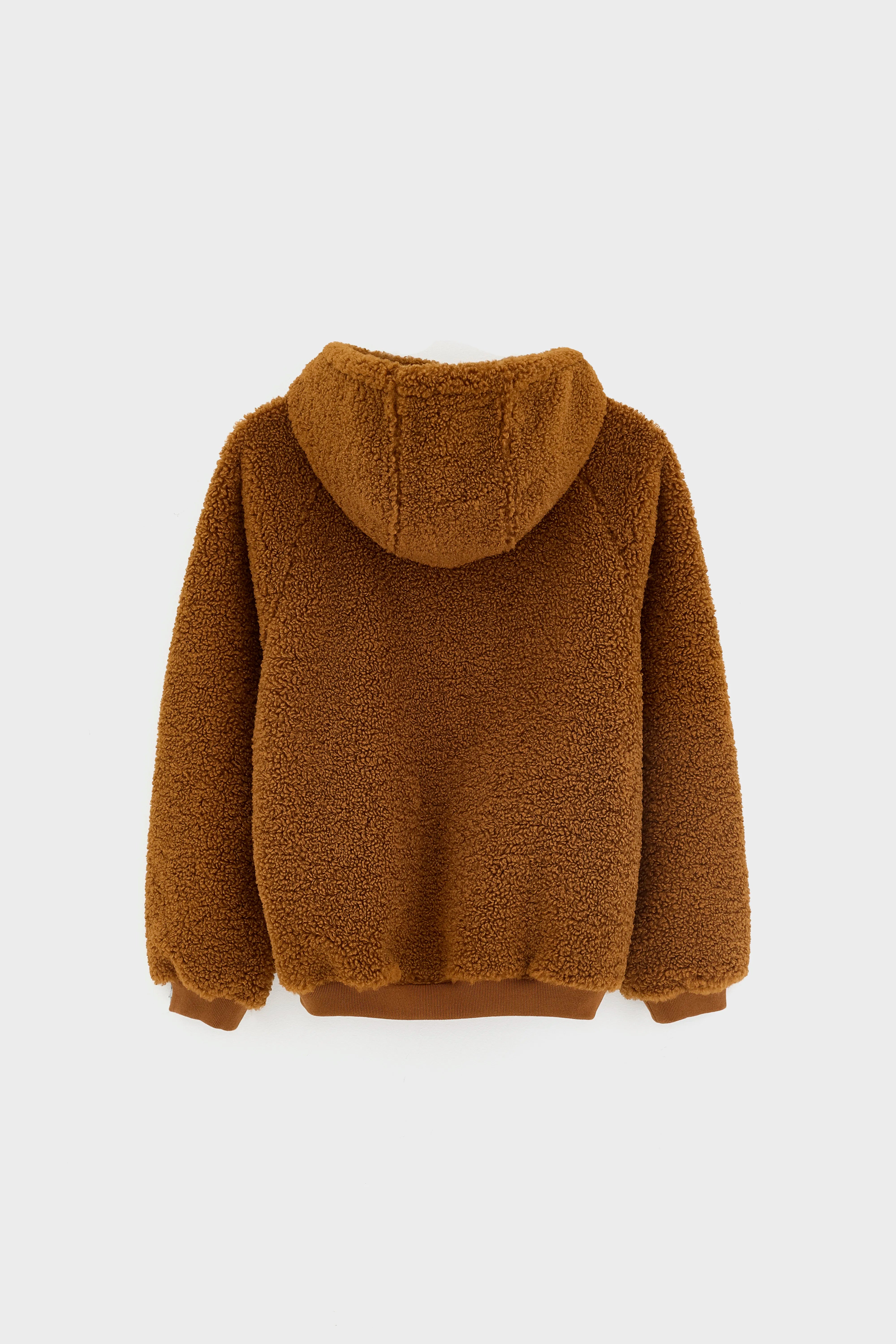 Japer jas met rits en capuchon (262 / B / BROWN SUGAR)