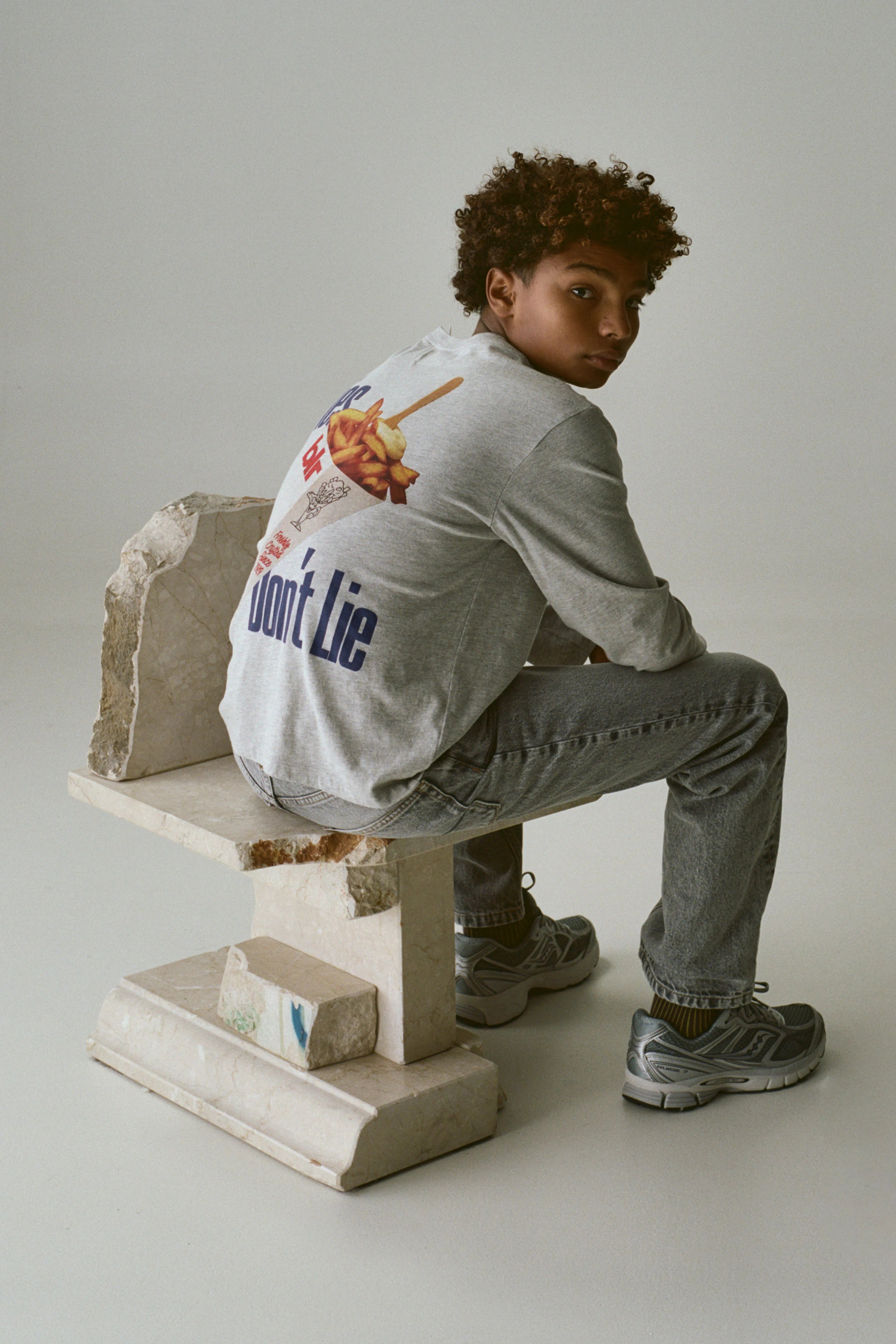 Cemmo Long-sleeve T-shirt - H. grey For Boys | Bellerose