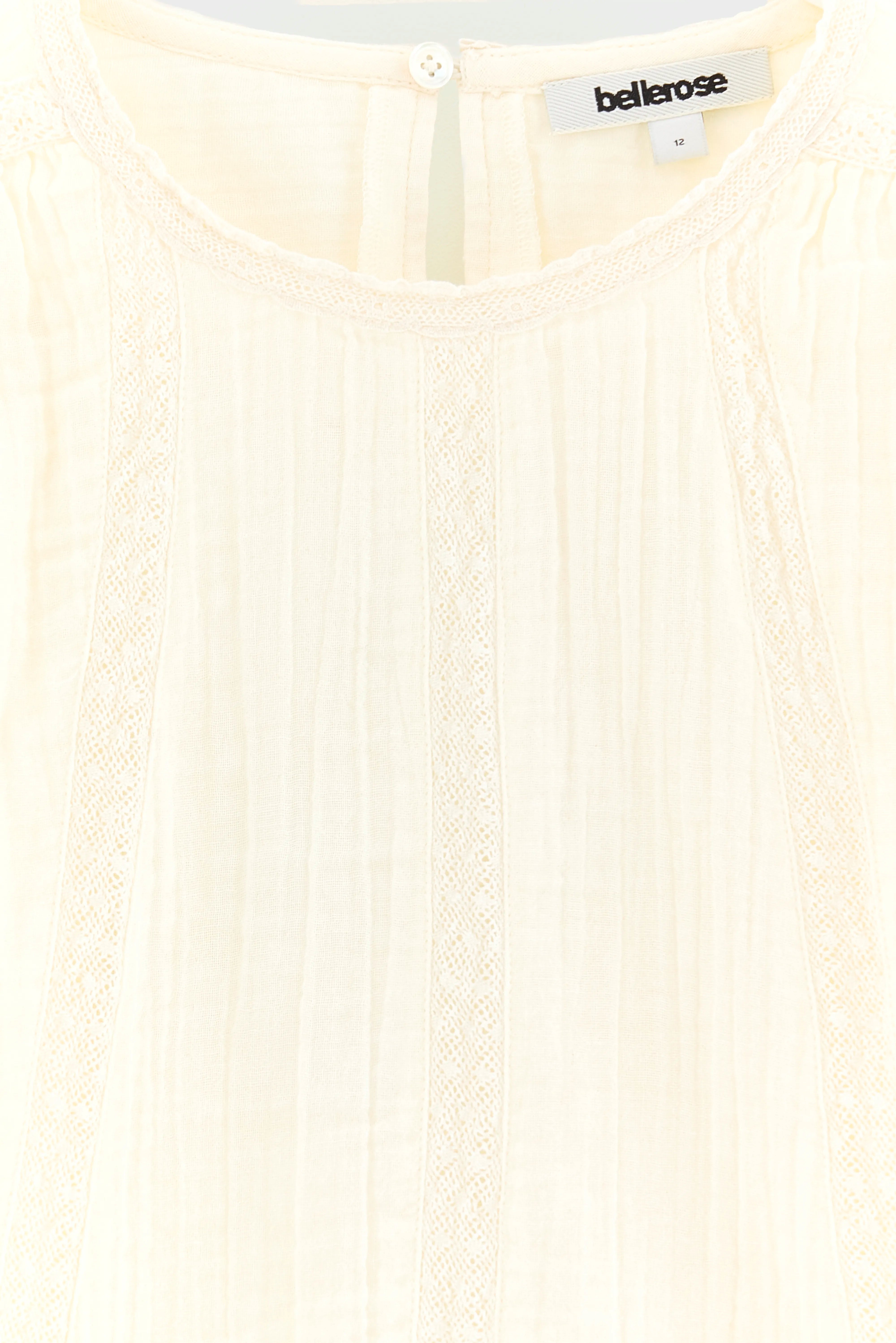 Hacer Long-sleeve Blouse - Ecru For Girls | Bellerose
