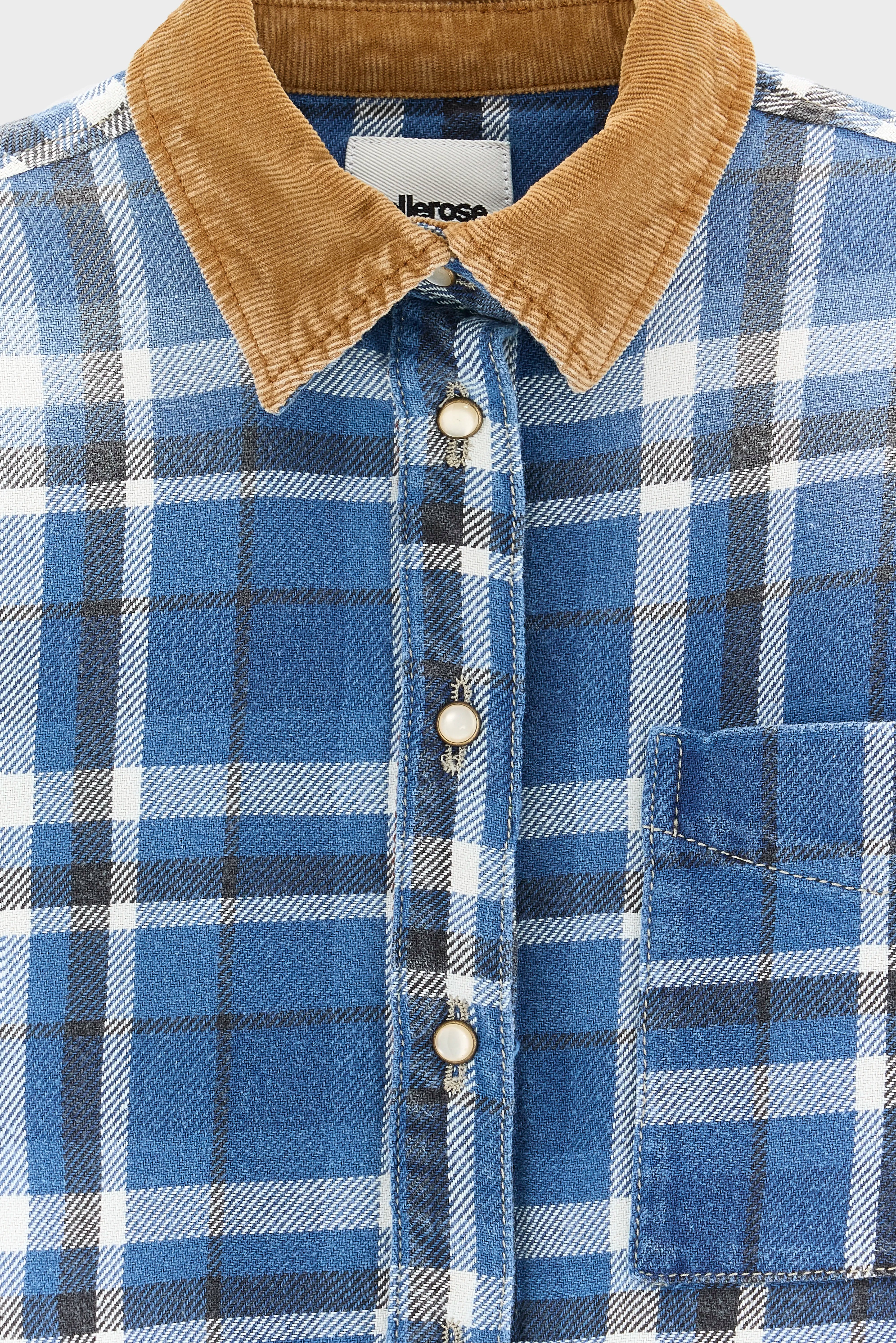 Pennies Geruit Hemd - Chambray / Worker Voor Meisjes | Bellerose