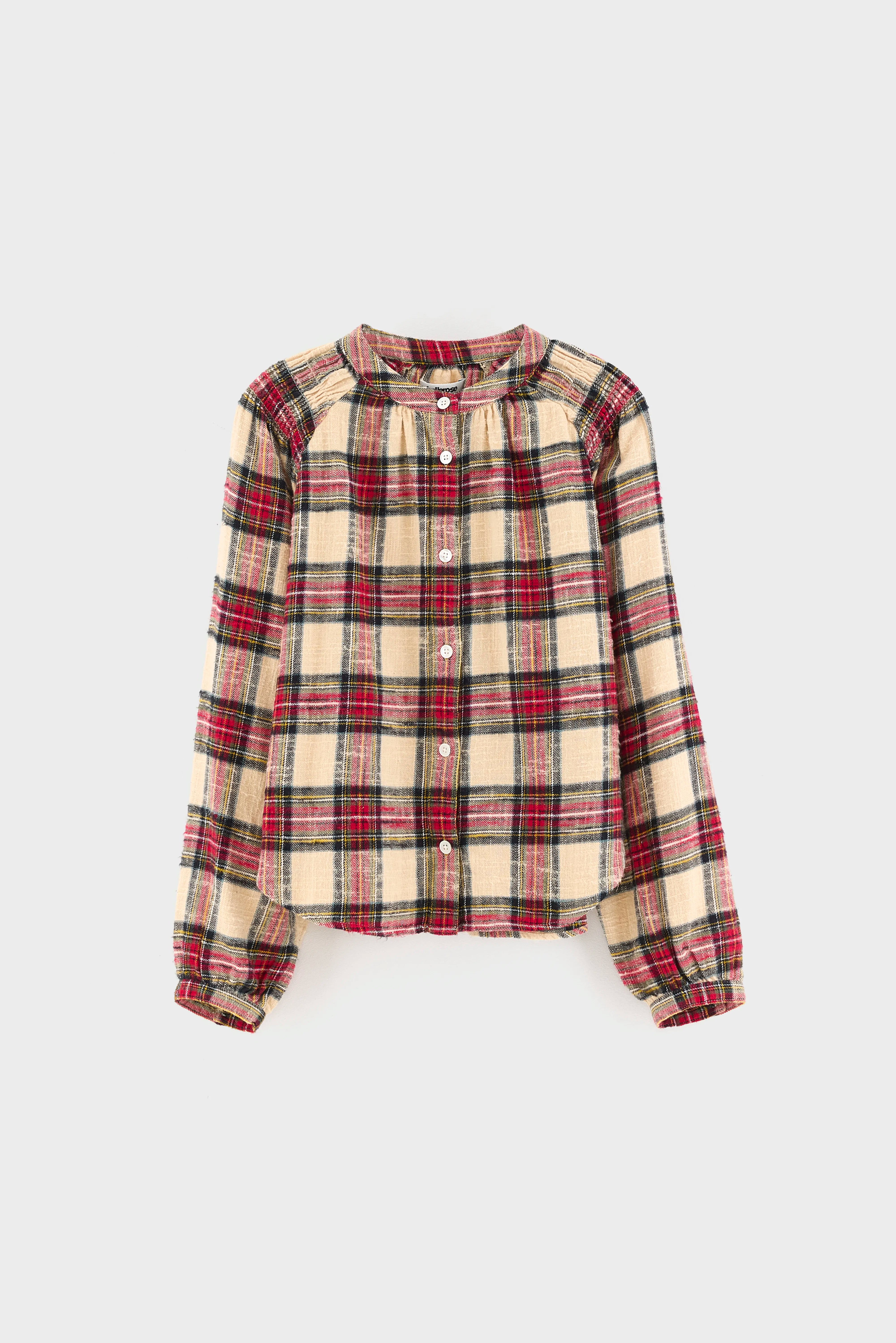Hopla Geruit Hemd - Ballerine / Cranberry / Jade Voor Meisjes | Bellerose
